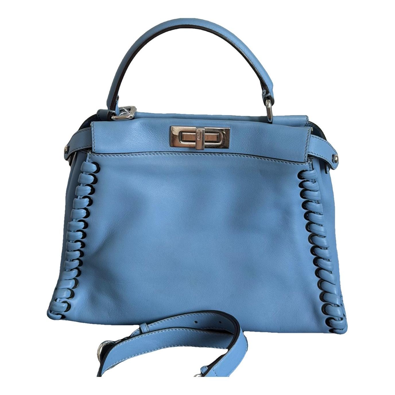 Peekaboo leather handbag