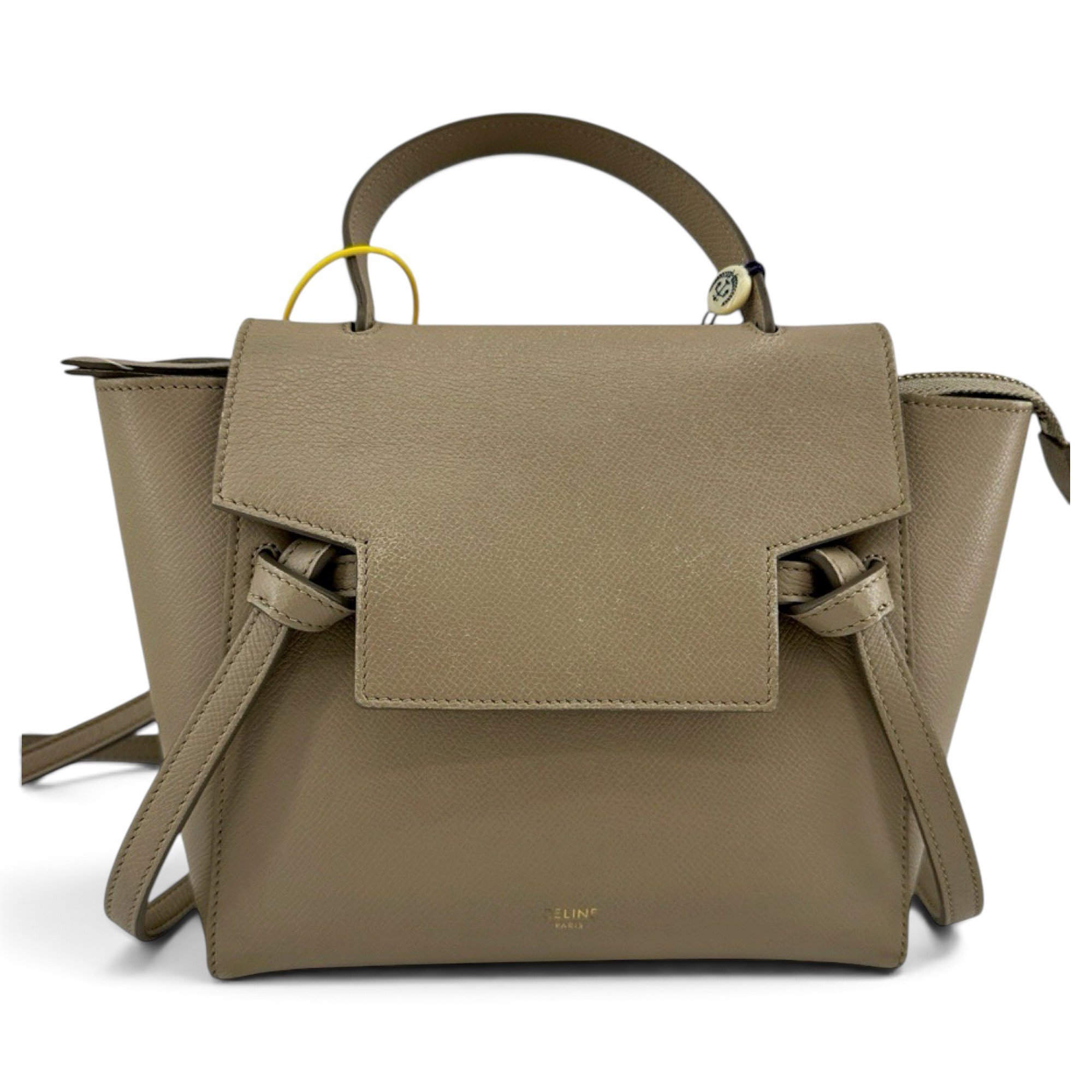 Belt leather handbag