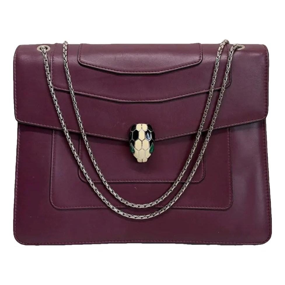 Serpenti leather handbag