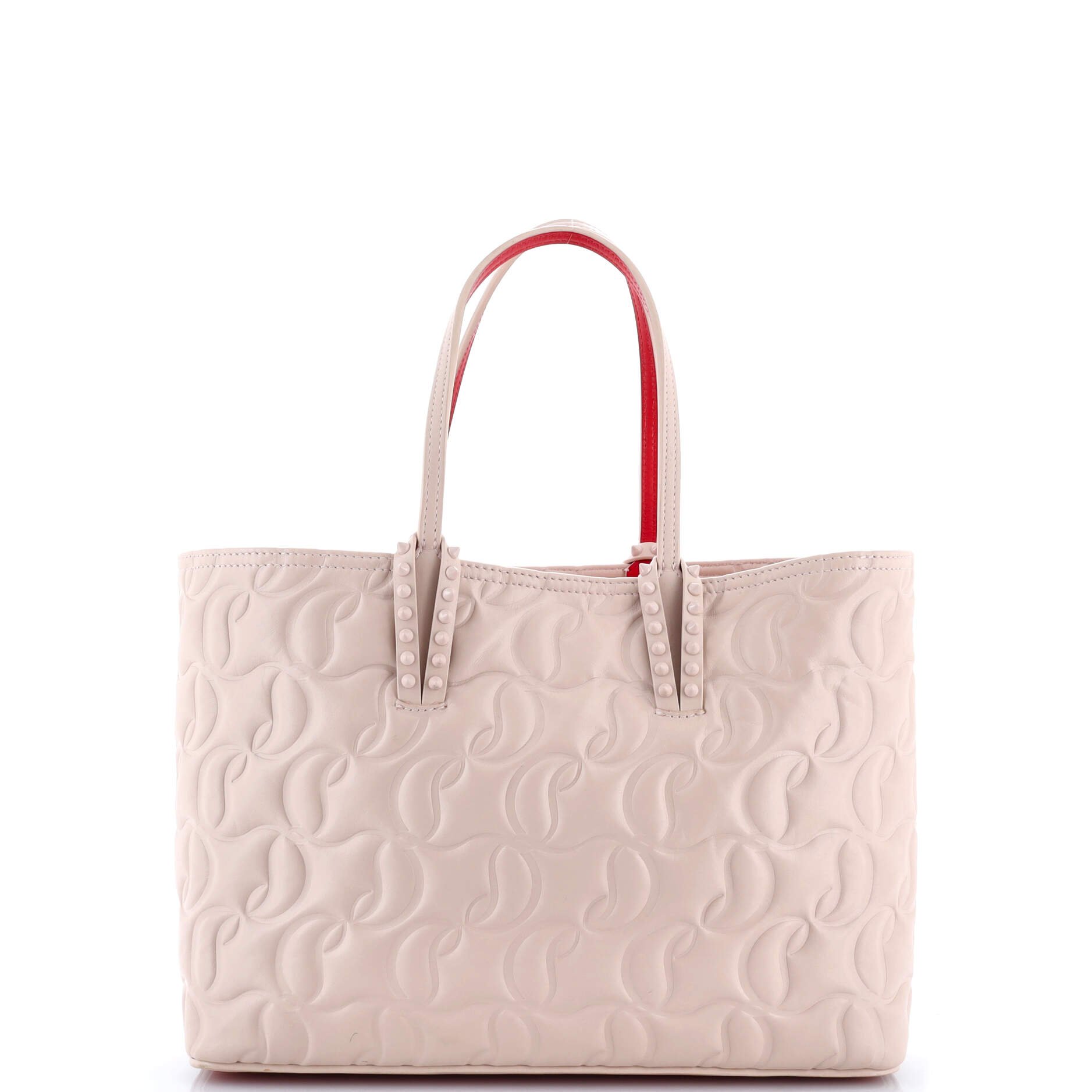 Christian Louboutin Cabata East West Tote CL Embossed Leather Small