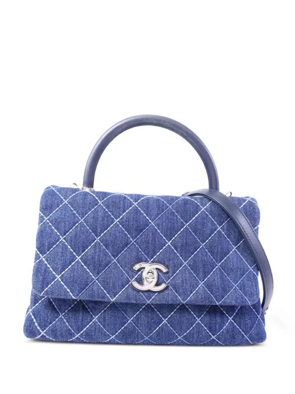 CC Coco Handle denim shoulder bag