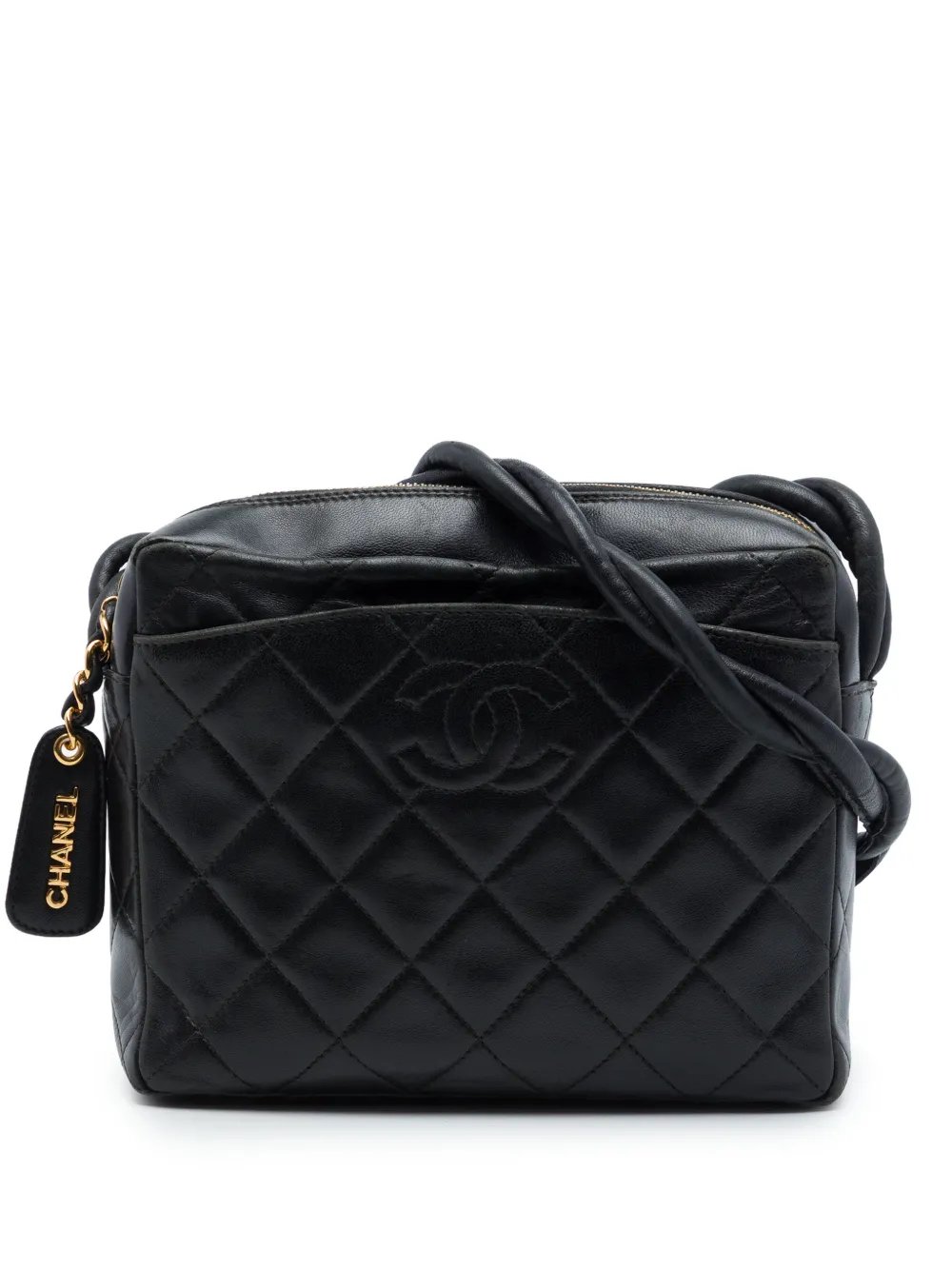 1996-1997 CC Quilted Lambskin Twisted Strap crossbody bag