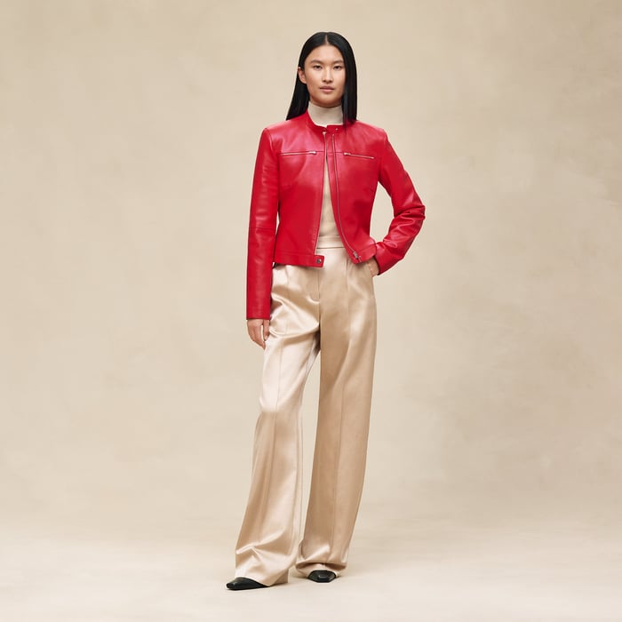 Rouge Tango Leather Biker Jacket
