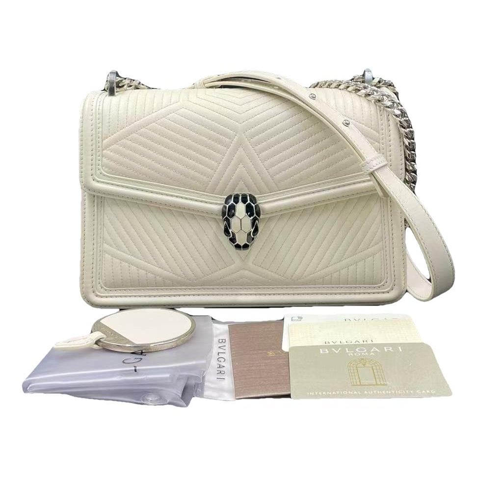Serpenti leather handbag