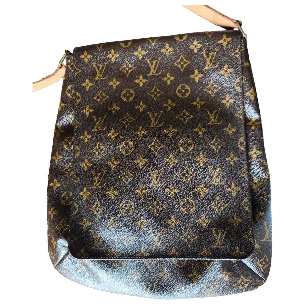 Musette vegan leather handbag