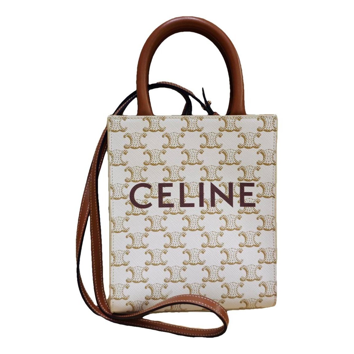 Cabas Vertical leather tote