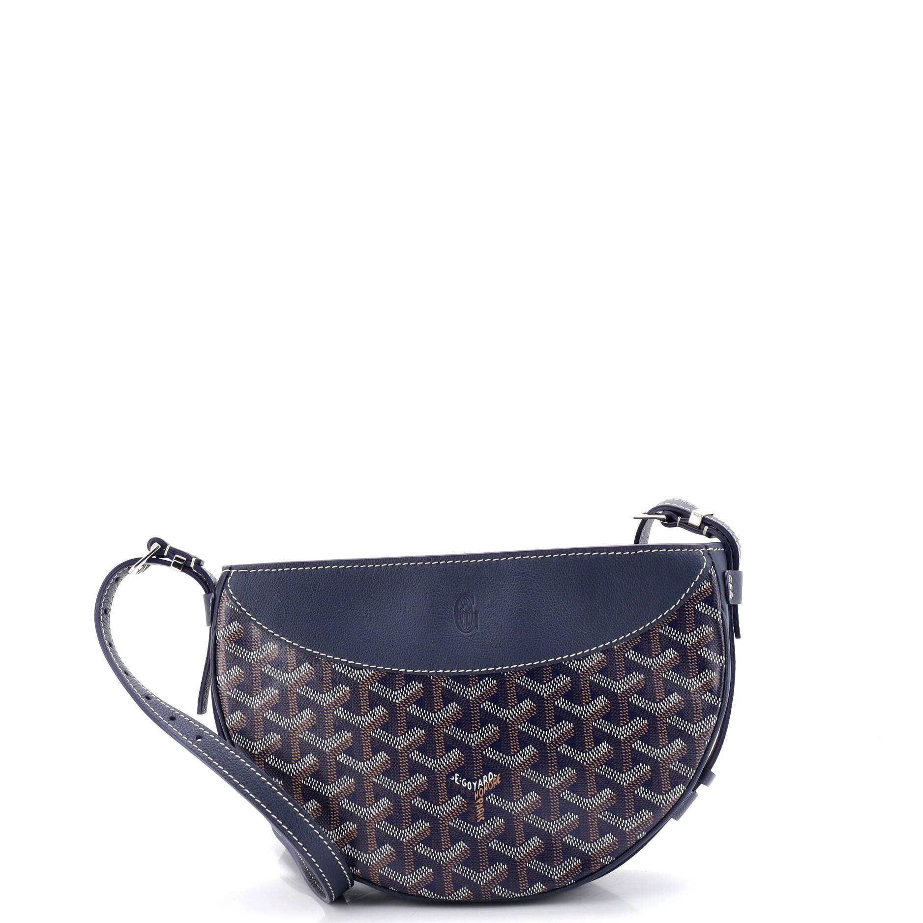 Hirondelle Shoulder Bag Coated Canvas and Leather