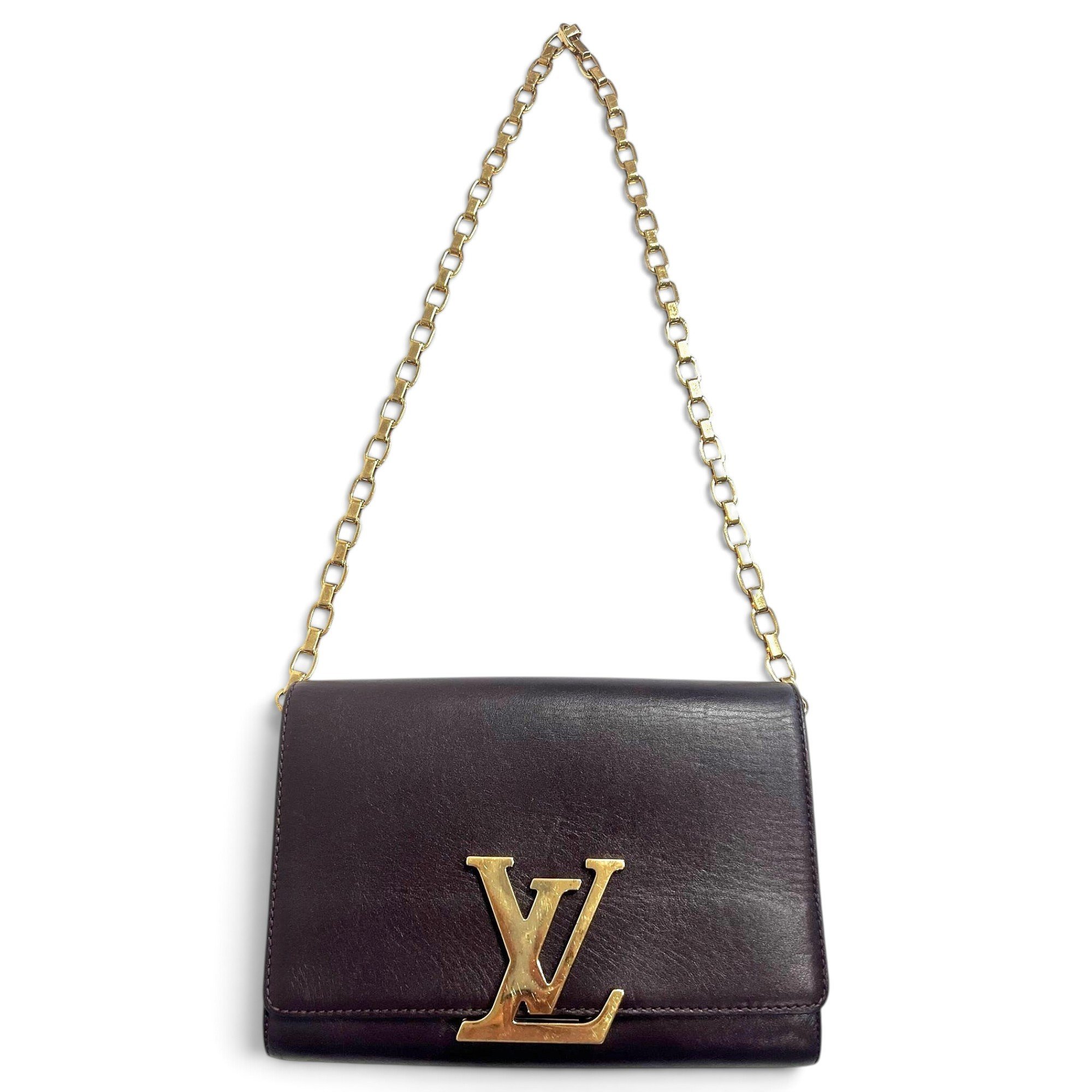 Leather clutch bag