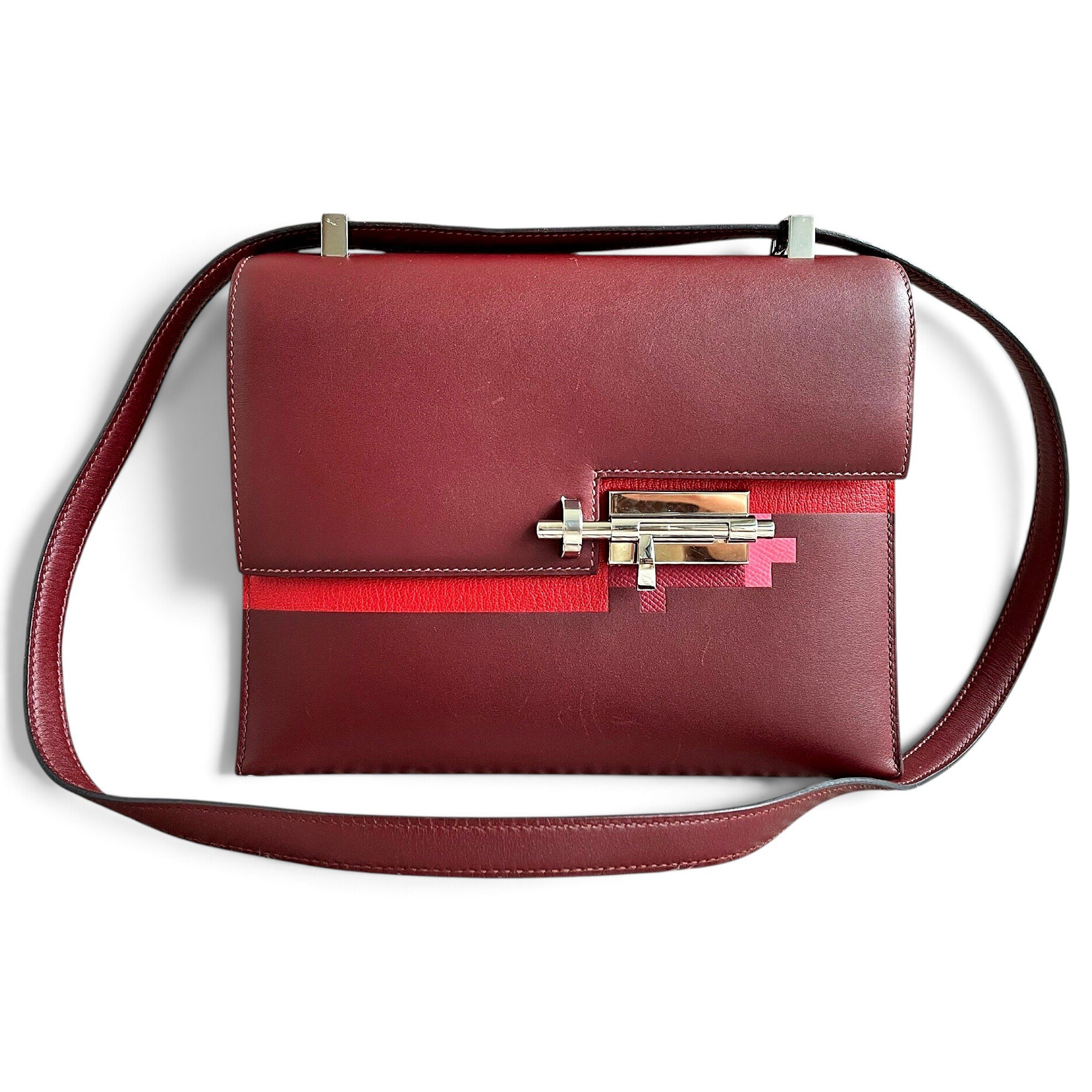Verrou leather handbag