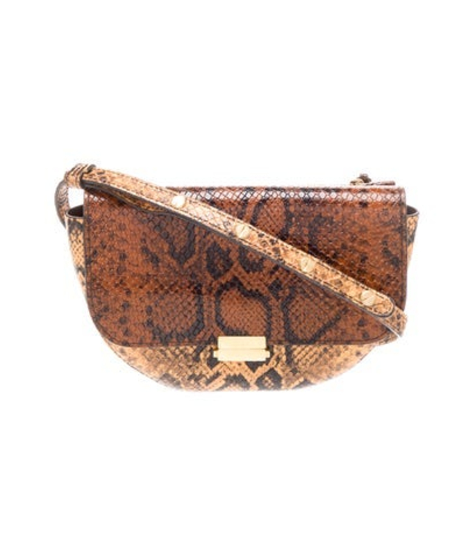 WANDLER Embossed Leather Crossbody Bag