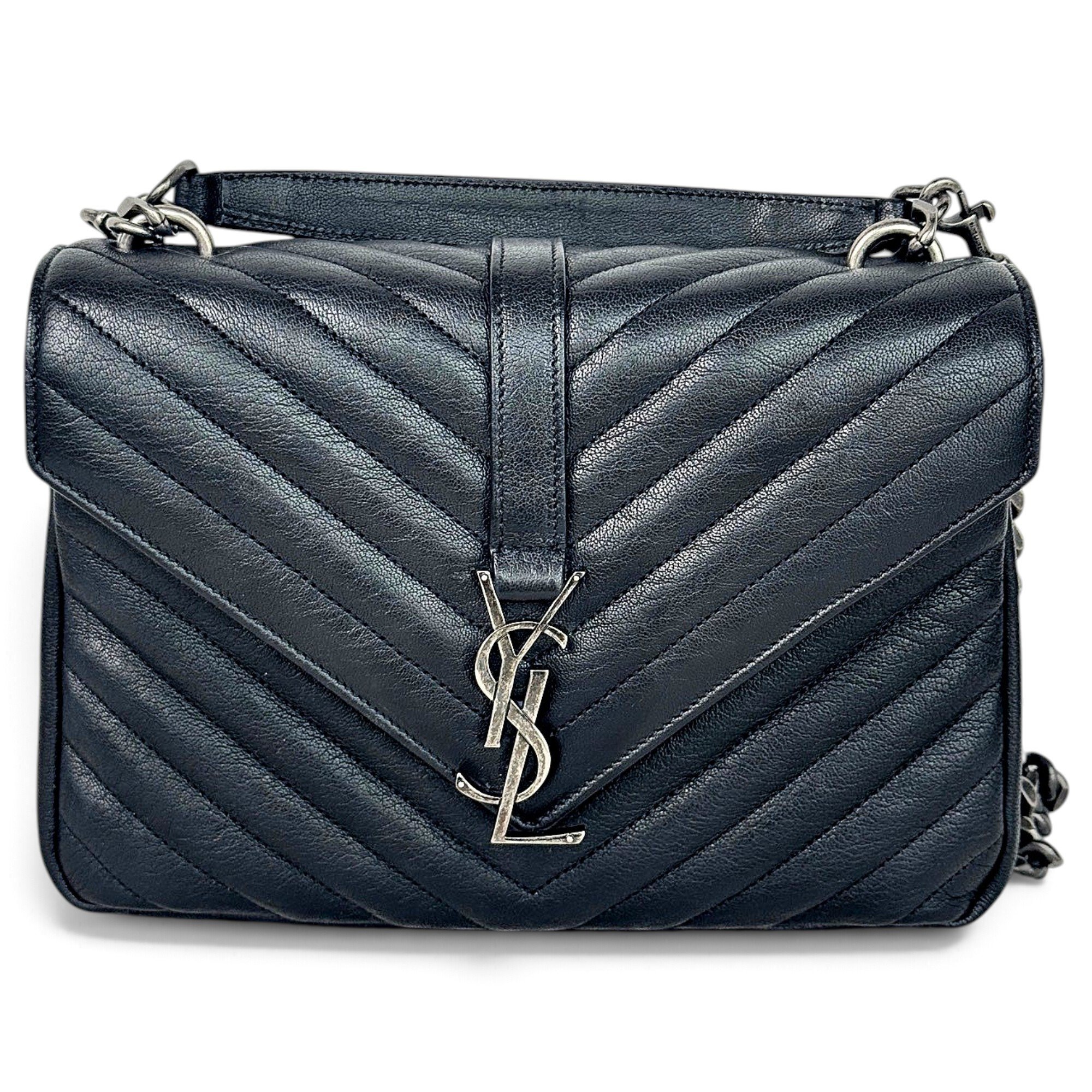 Collége monogramme leather handbag