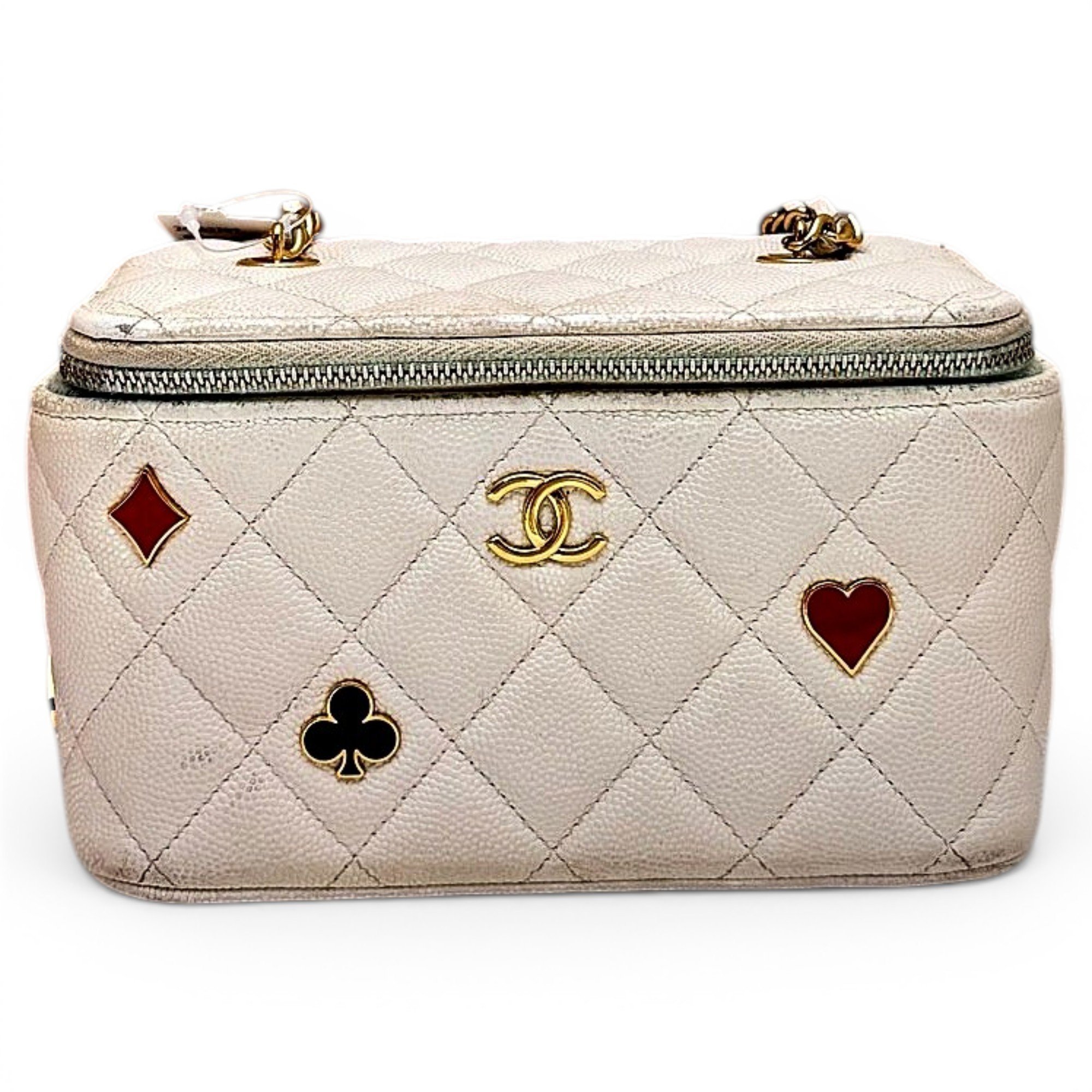 Vanity leather handbag