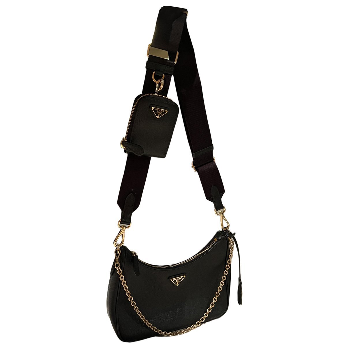 Re-edition leather handbag