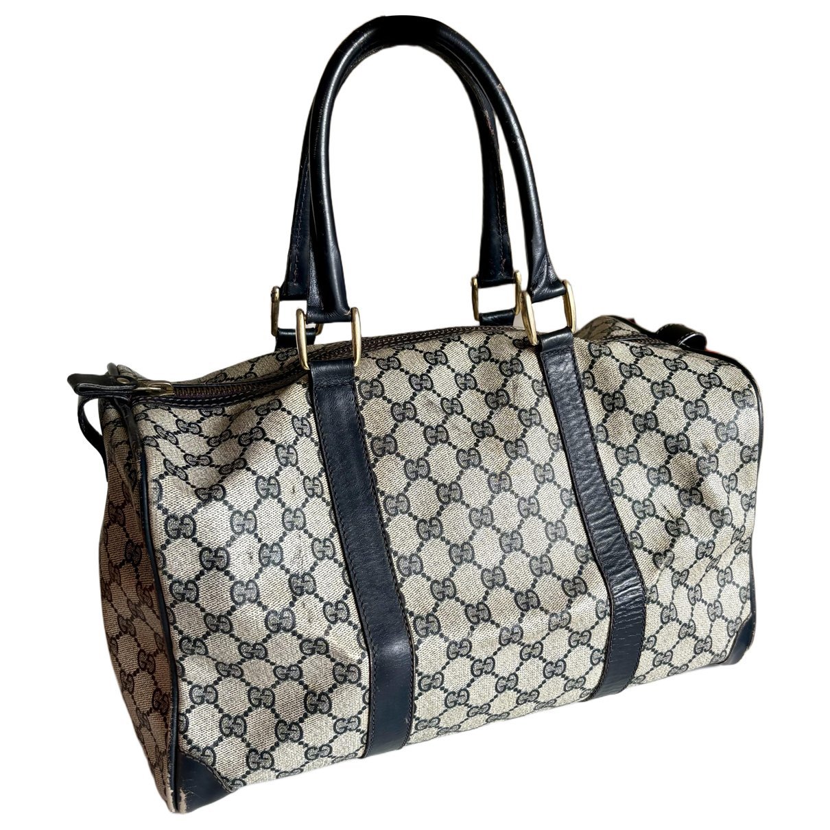 Leather bowling bag