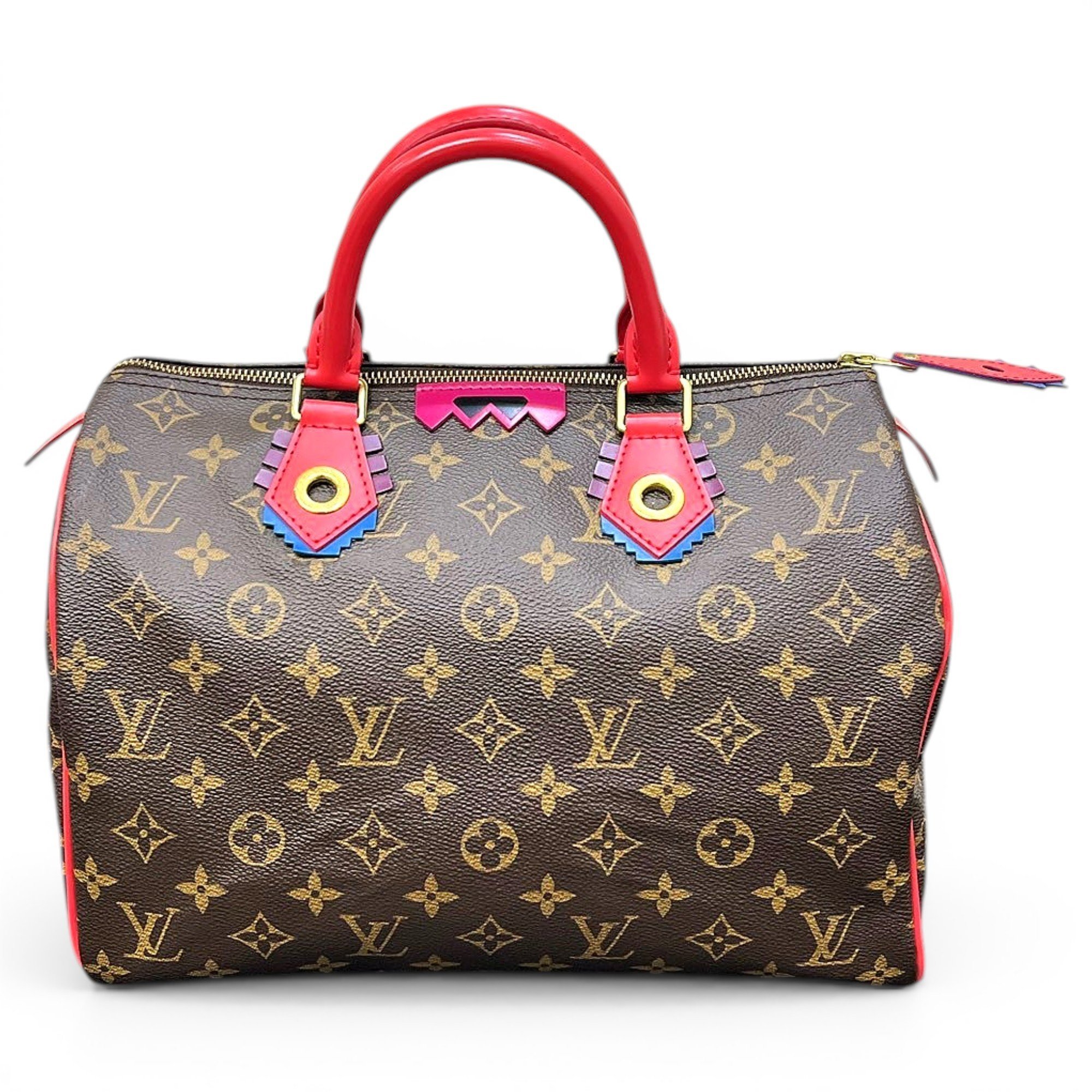 Speedy leather handbag