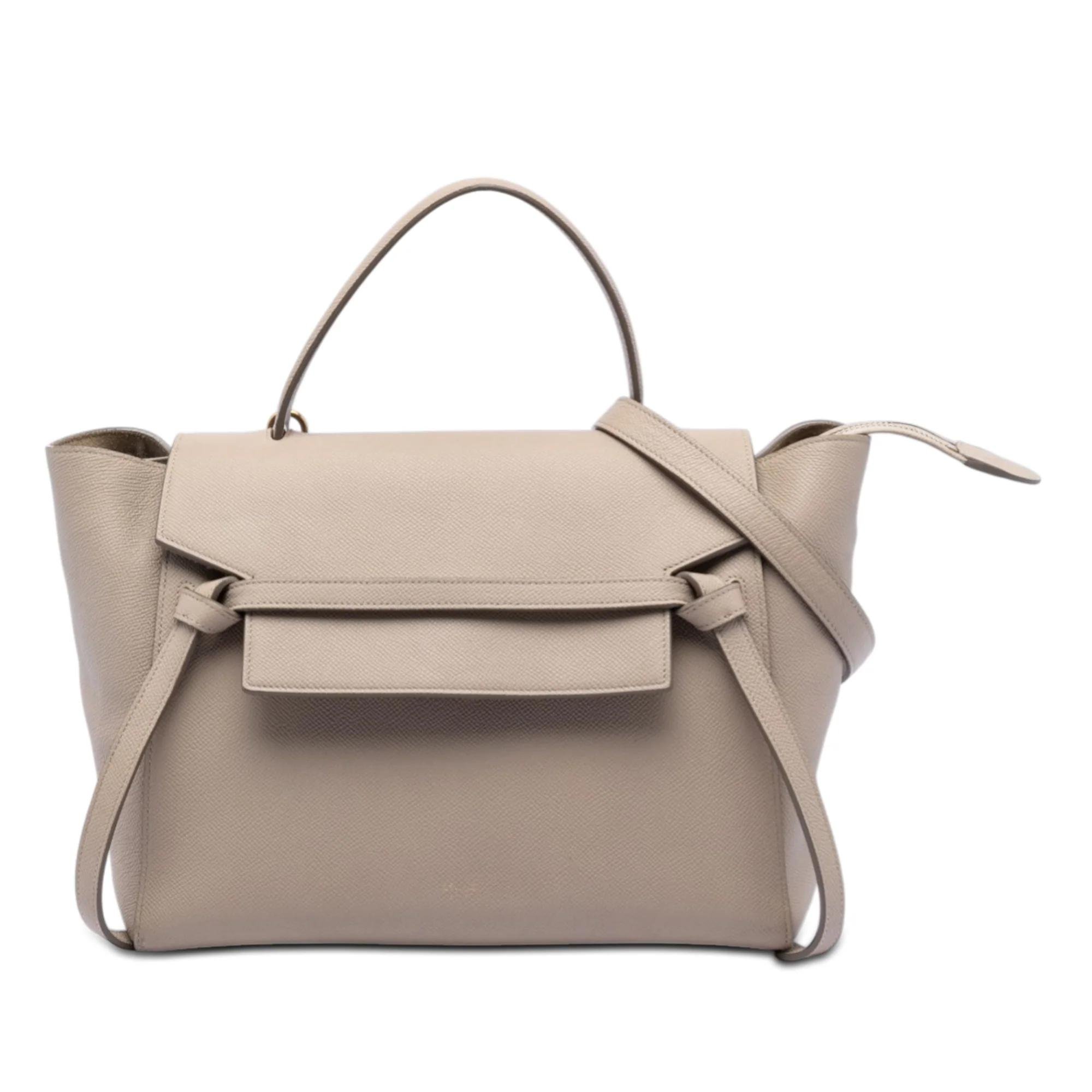 Belt pony-style calfskin handbag