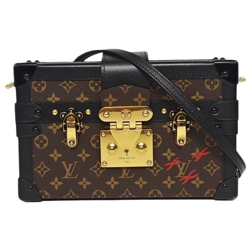 Petite Malle leather crossbody bag