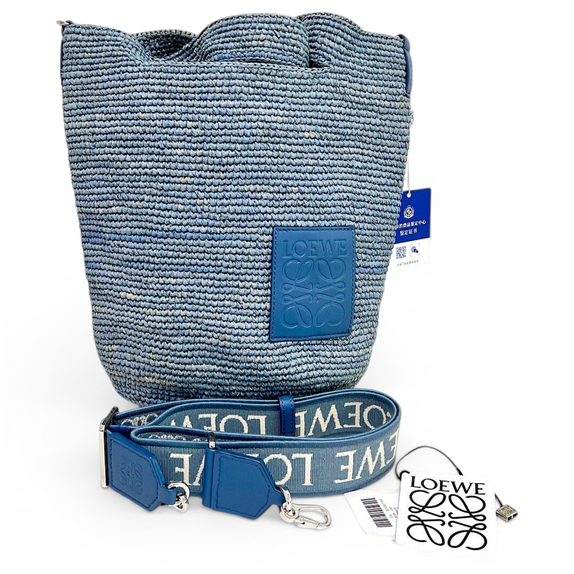 Slit cloth handbag