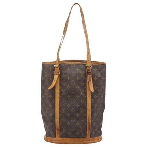 Bucket leather handbag