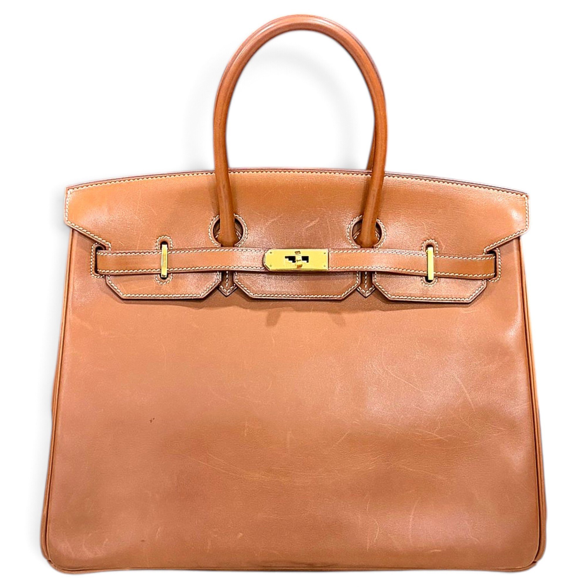 Birkin 35 leather handbag