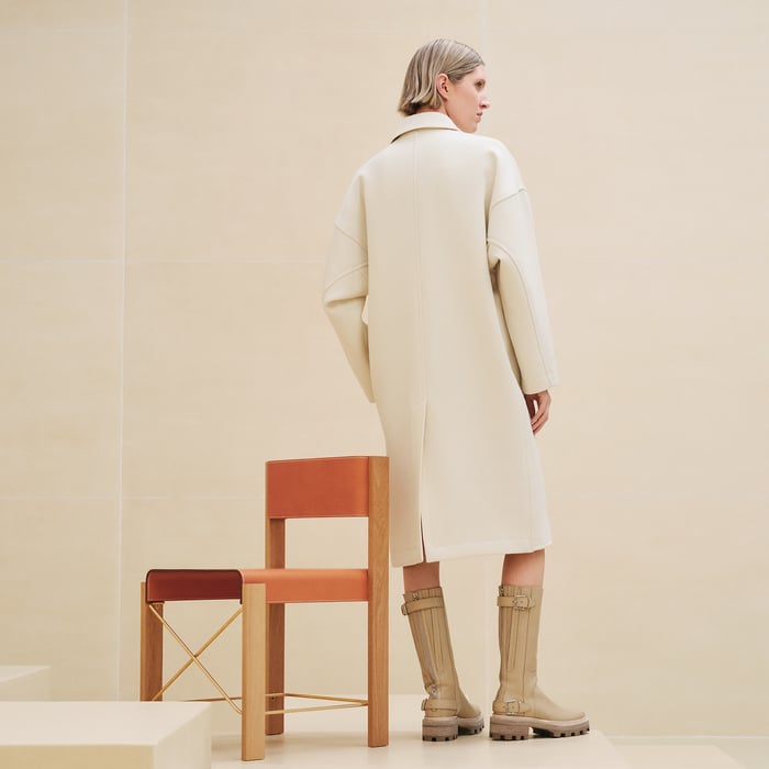 Blanc Naturel Straight Coat