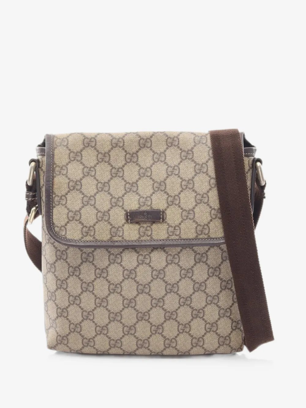 2000s GG Supreme canvas shoulder bag