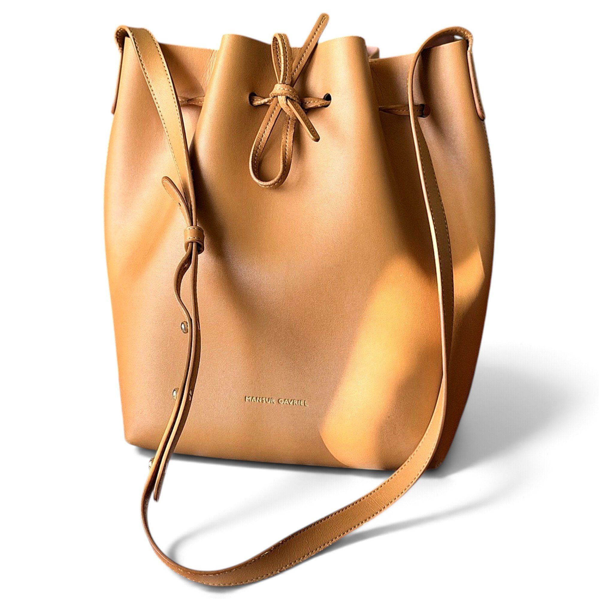 Bucket leather bag