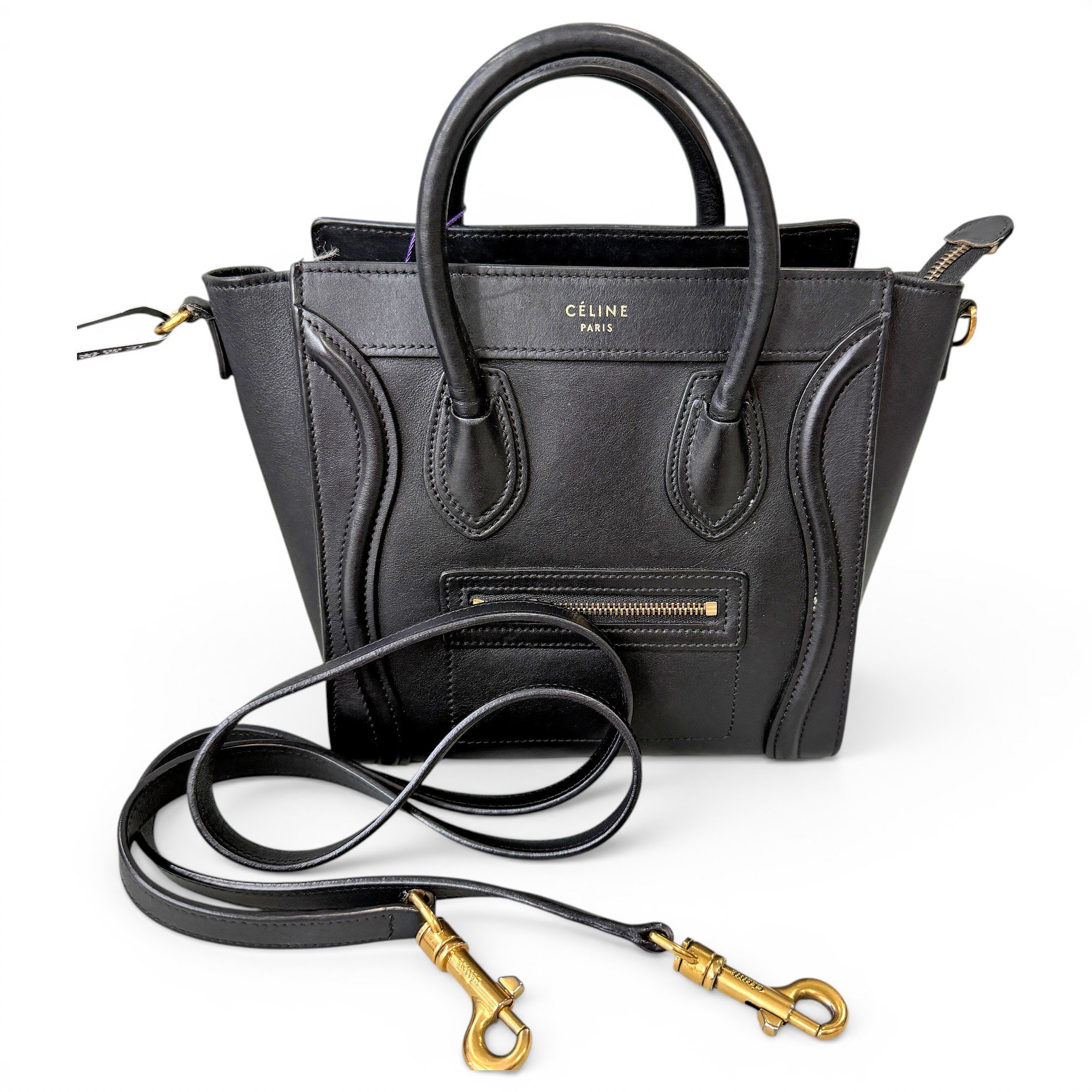 Nano Luggage leather handbag