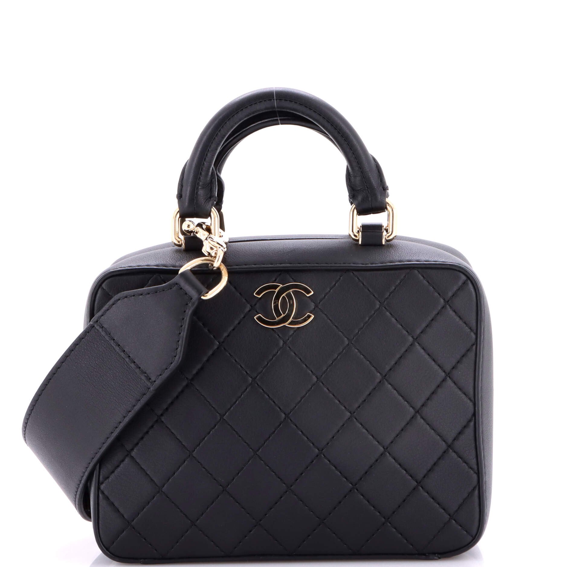 Travel Kit Vanity Case Quilted Calfskin Small