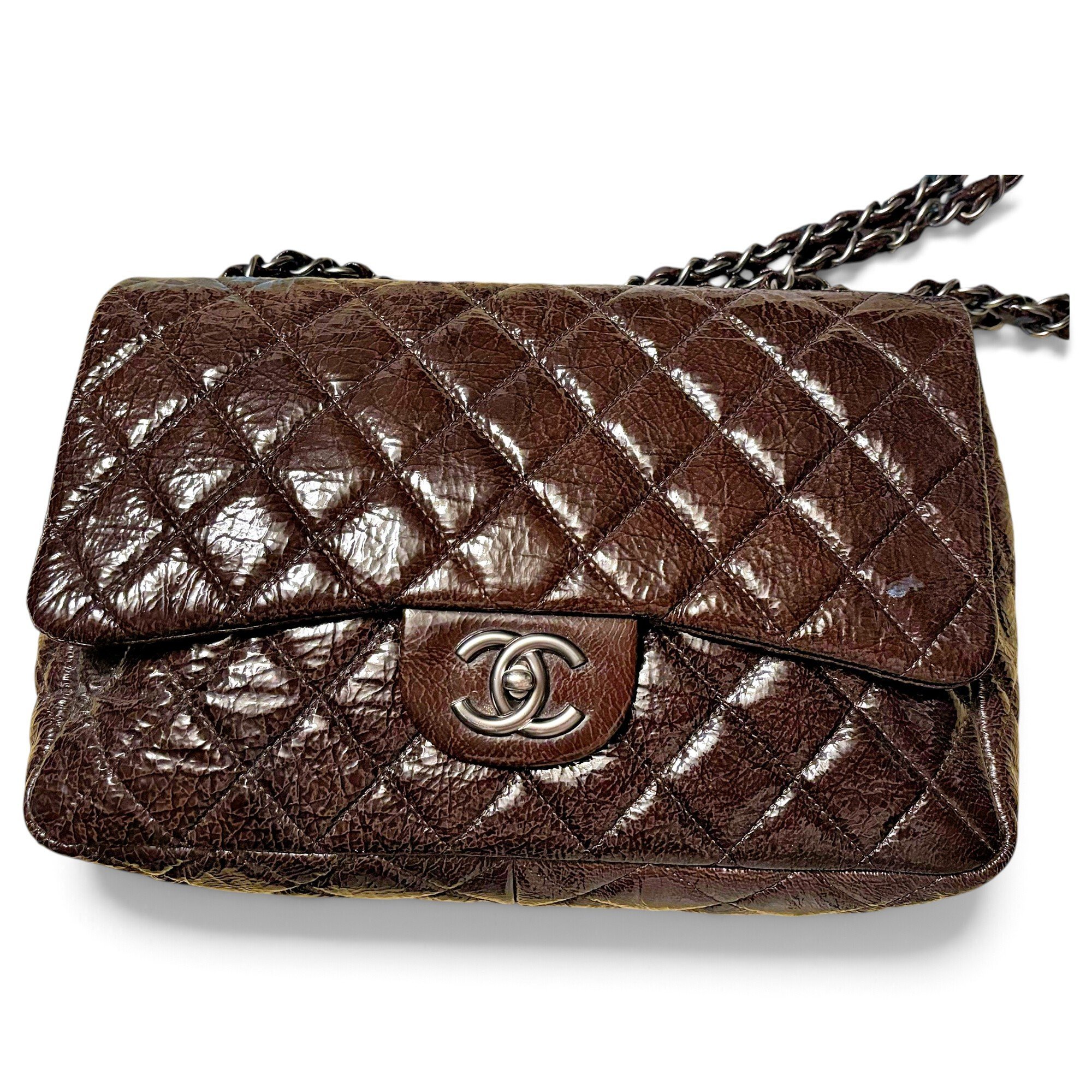 Timeless/Classique patent leather handbag