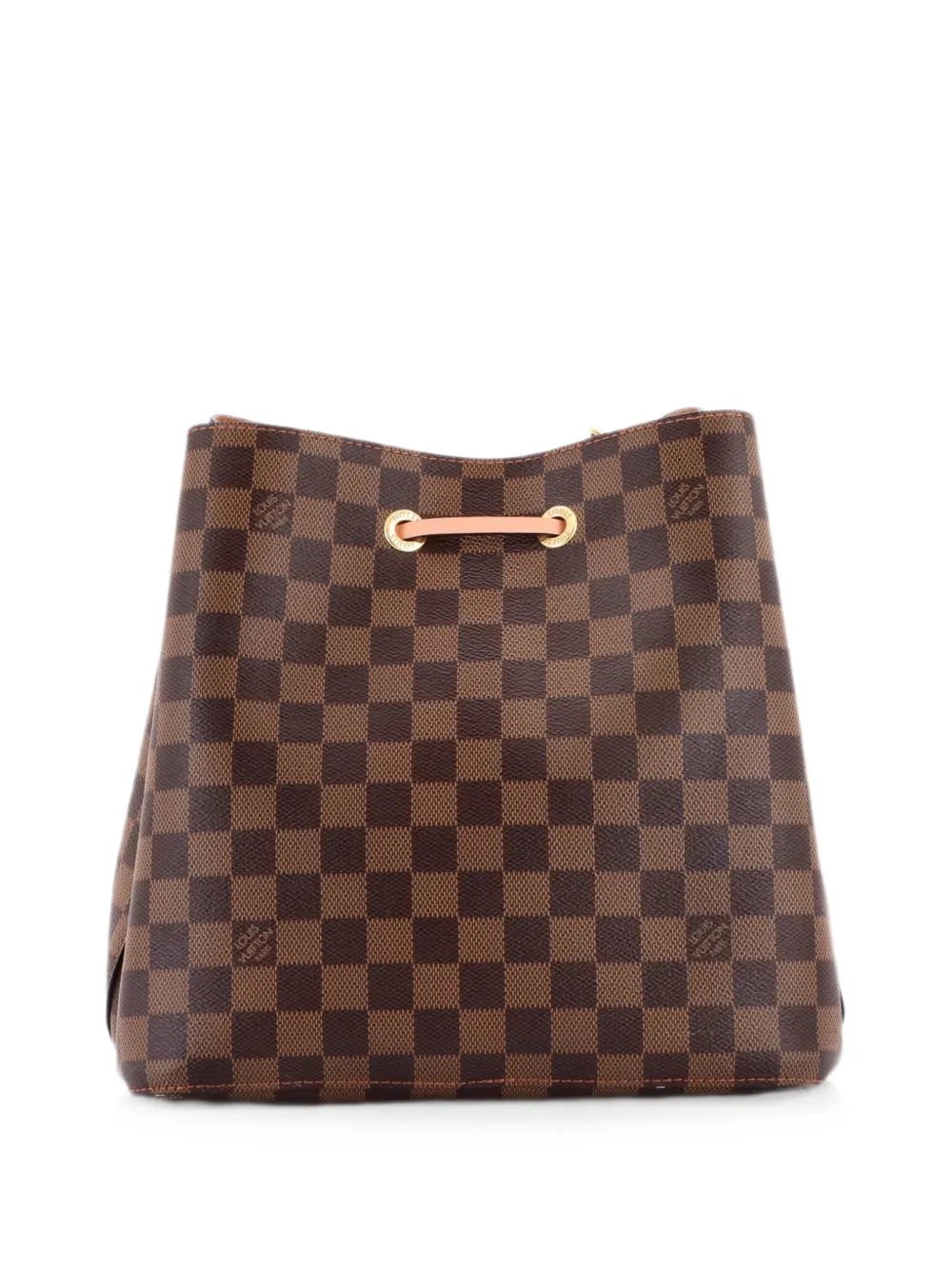 Louis Vuitton NeoNoe Handbag Damier with Leather MM bucket bag