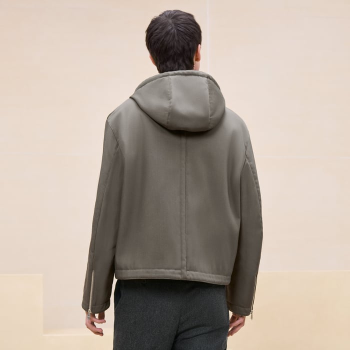 Tourbe Hooded Jacket With Bridle Detail