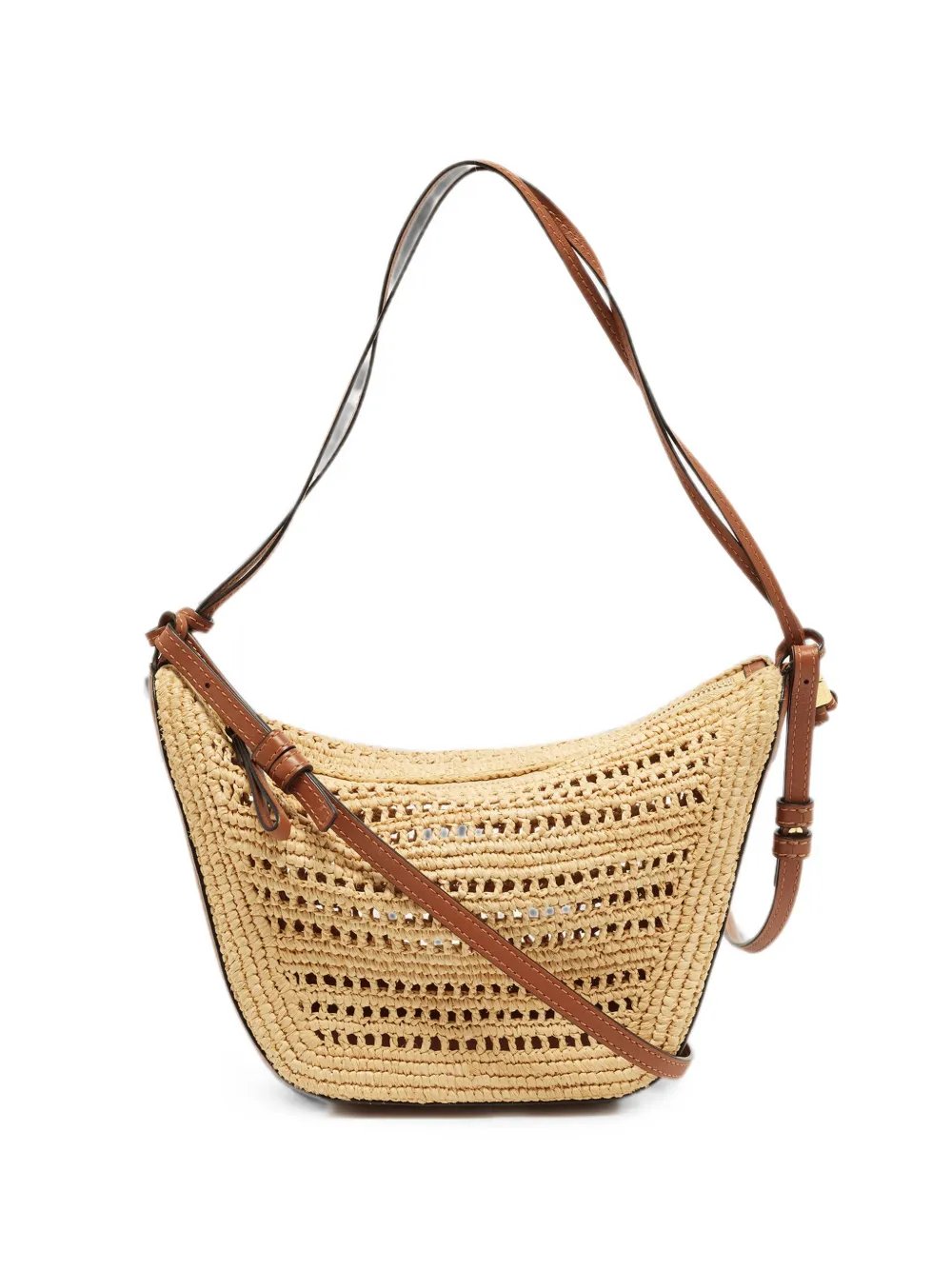 mini Hammock raffia shoulder bag