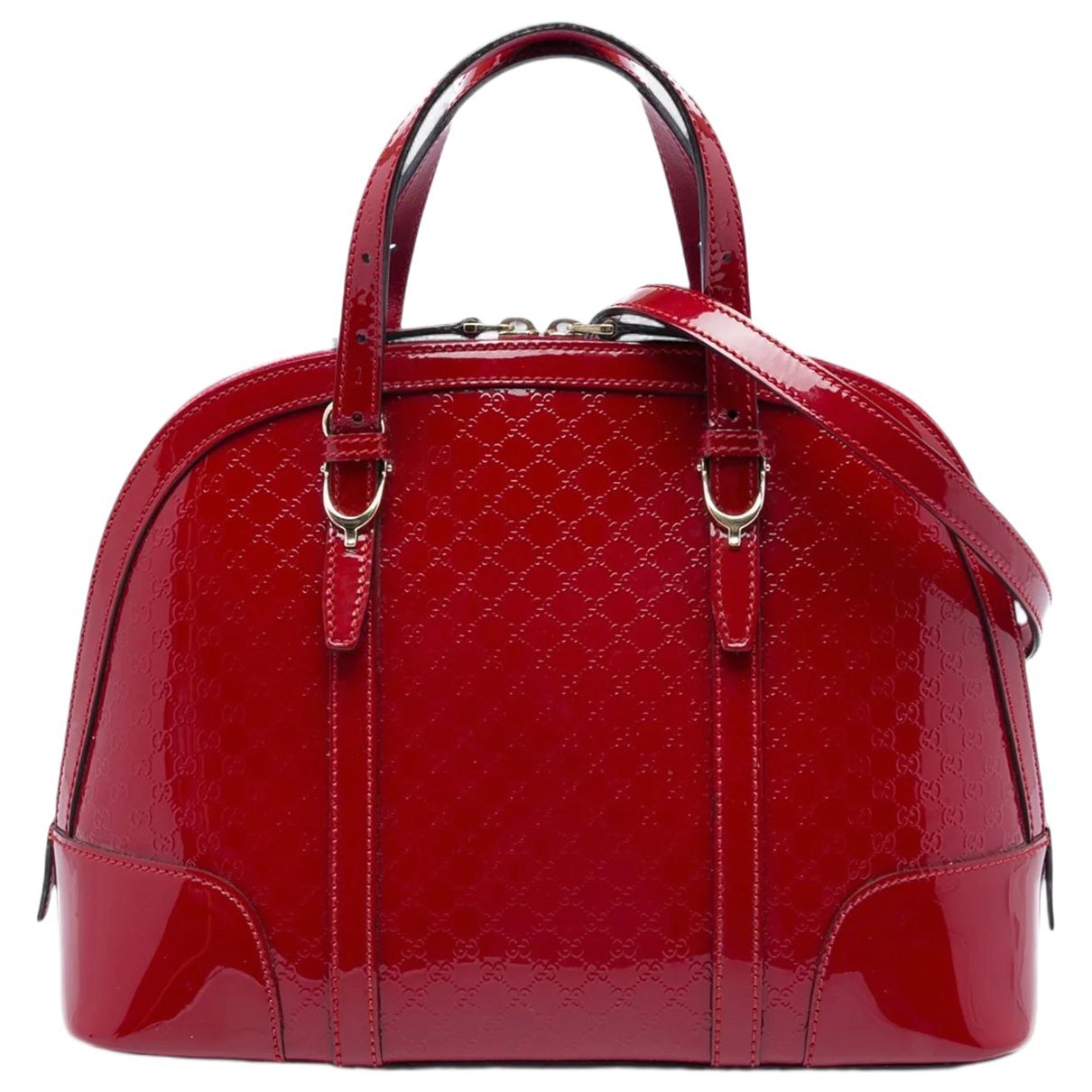 Dôme leather satchel