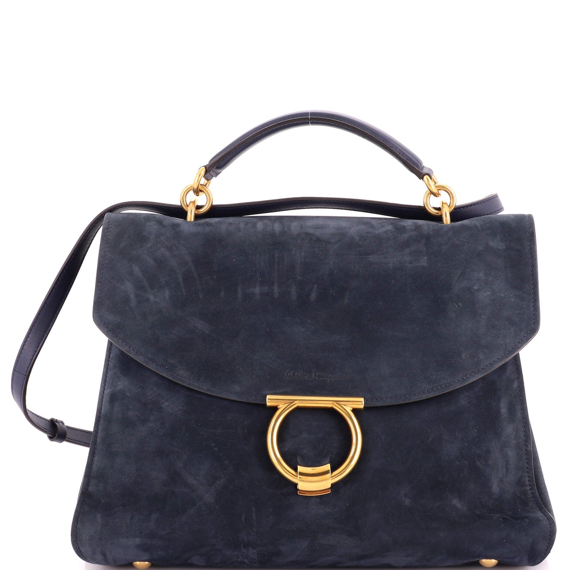 Margot Satchel Suede Large