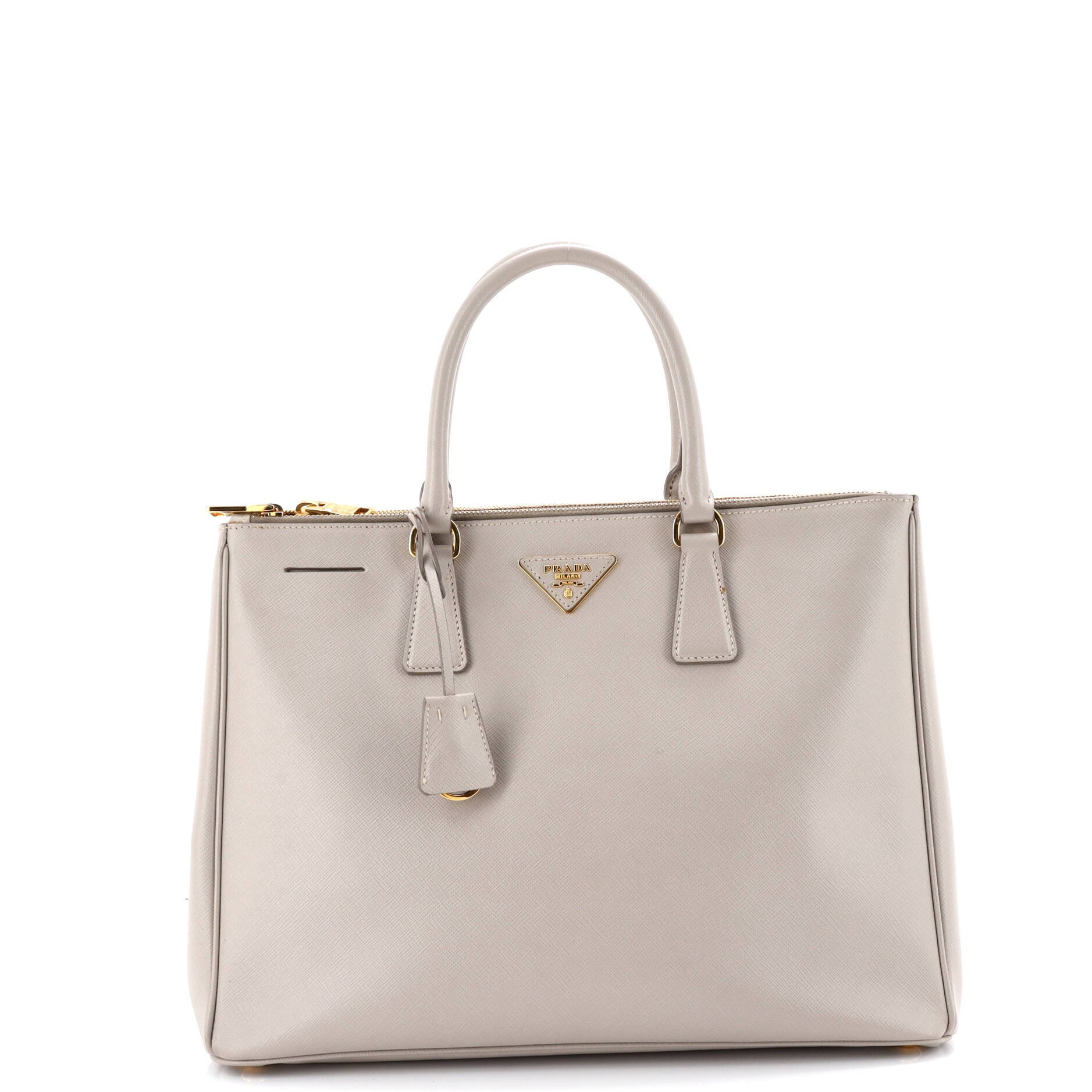 Prada Double Zip Lux Tote Saffiano Leather Large