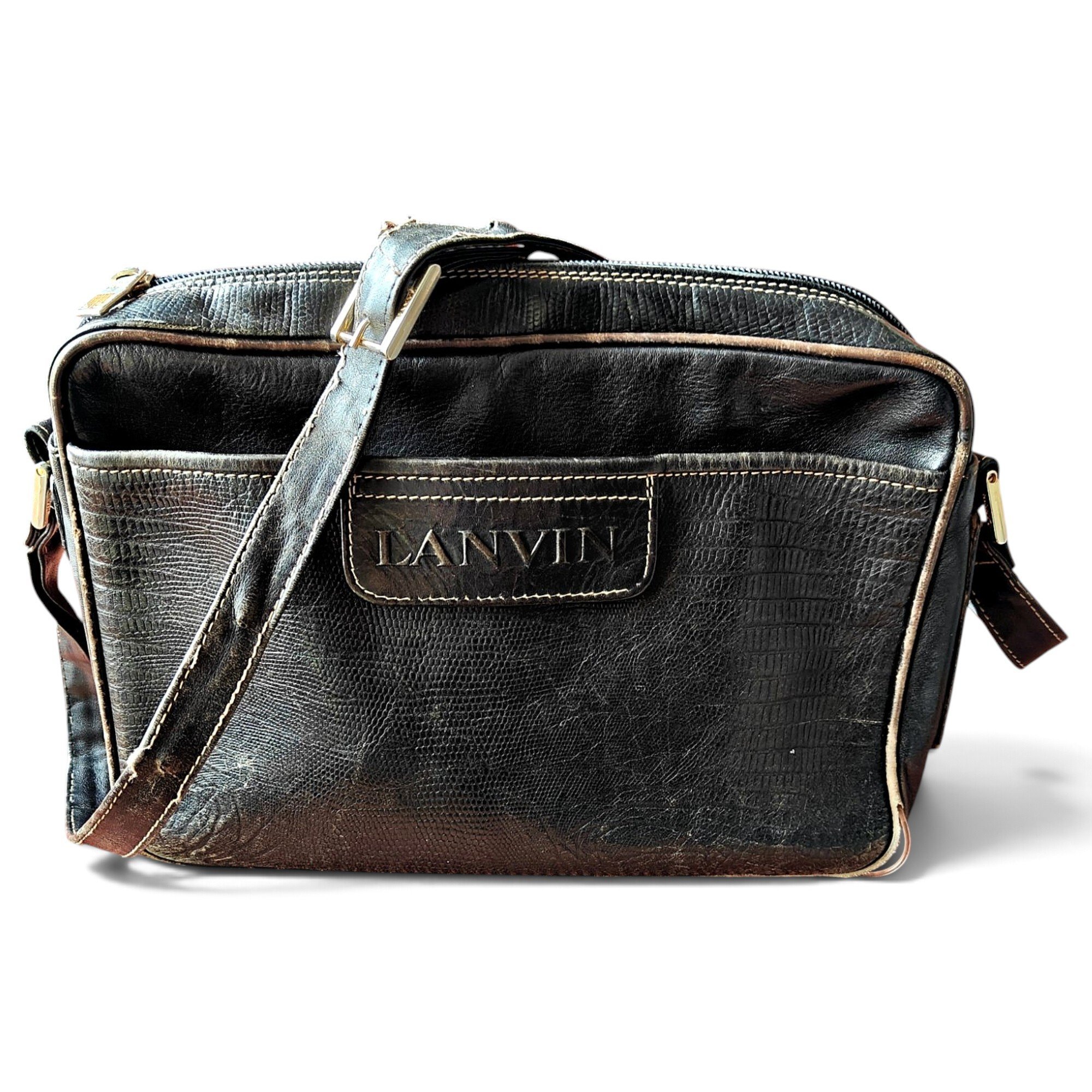 Leather crossbody bag