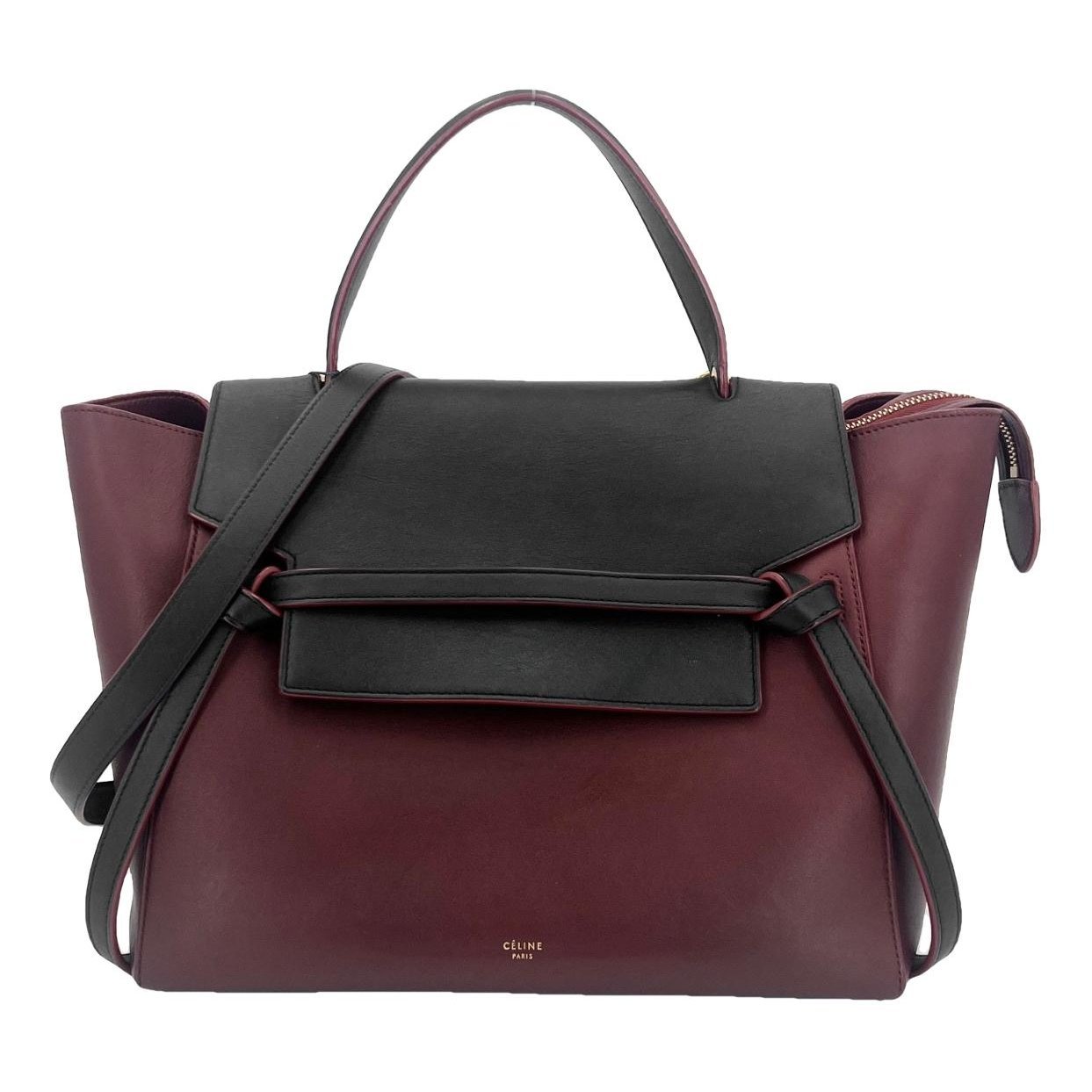Belt leather handbag