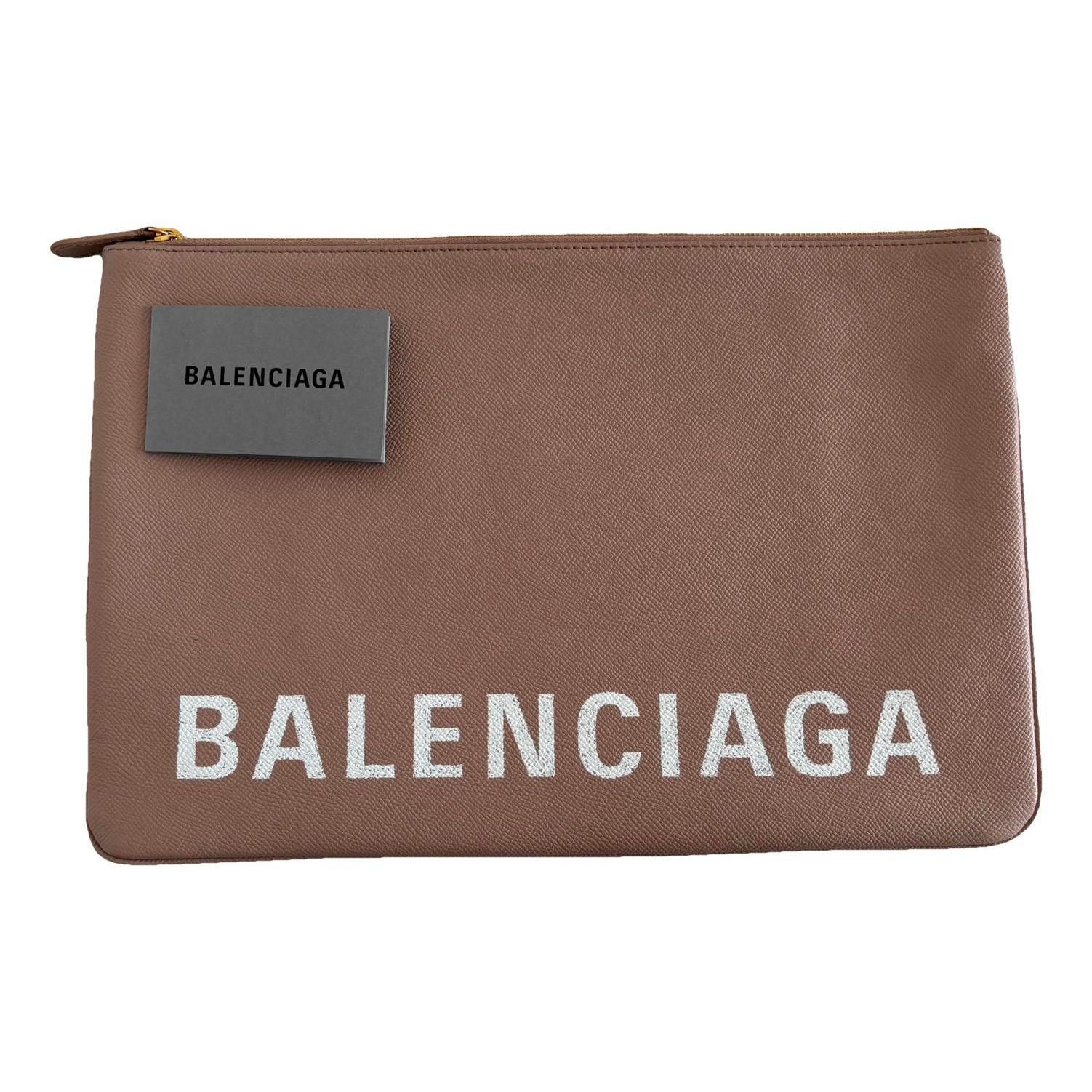 Leather clutch bag