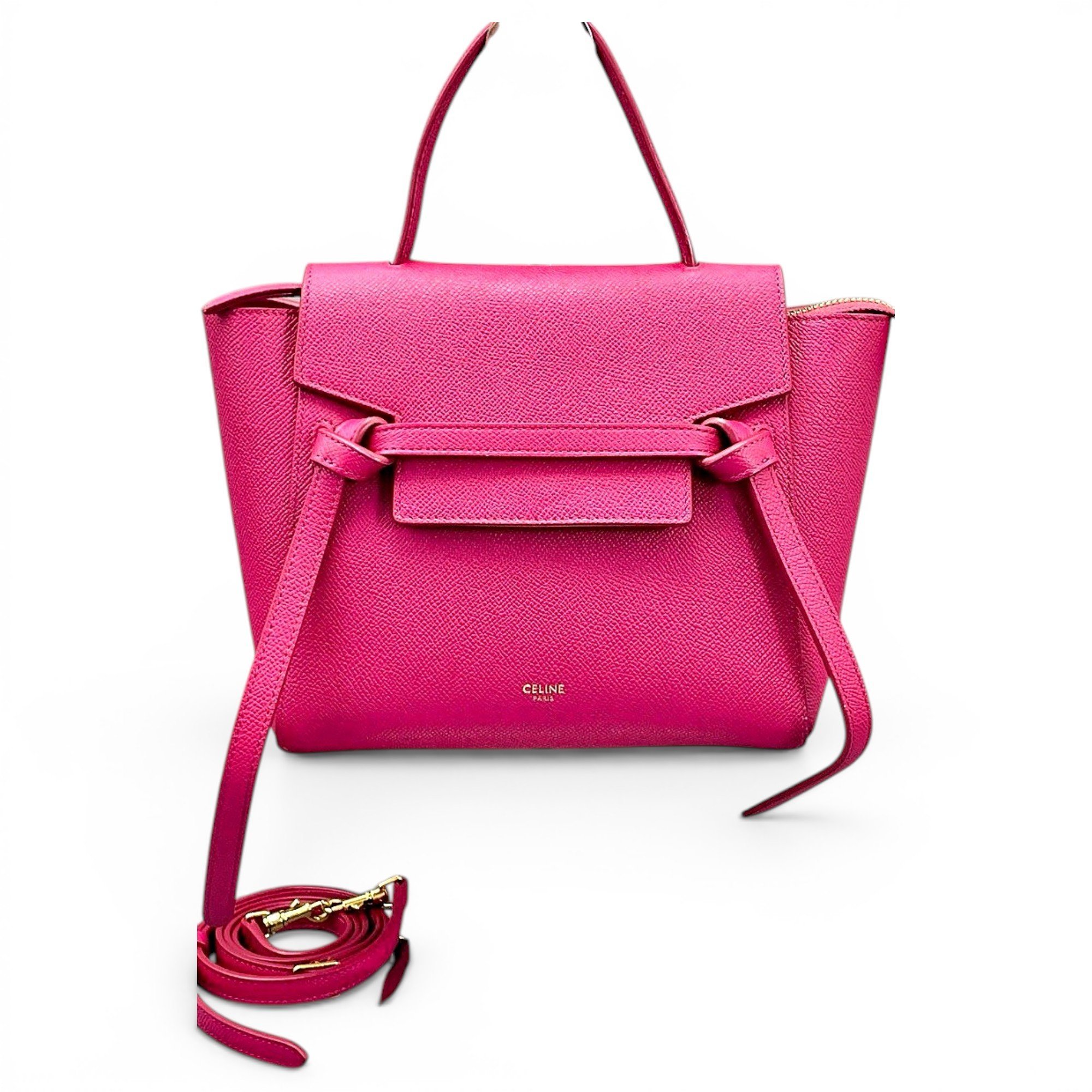 Belt leather handbag