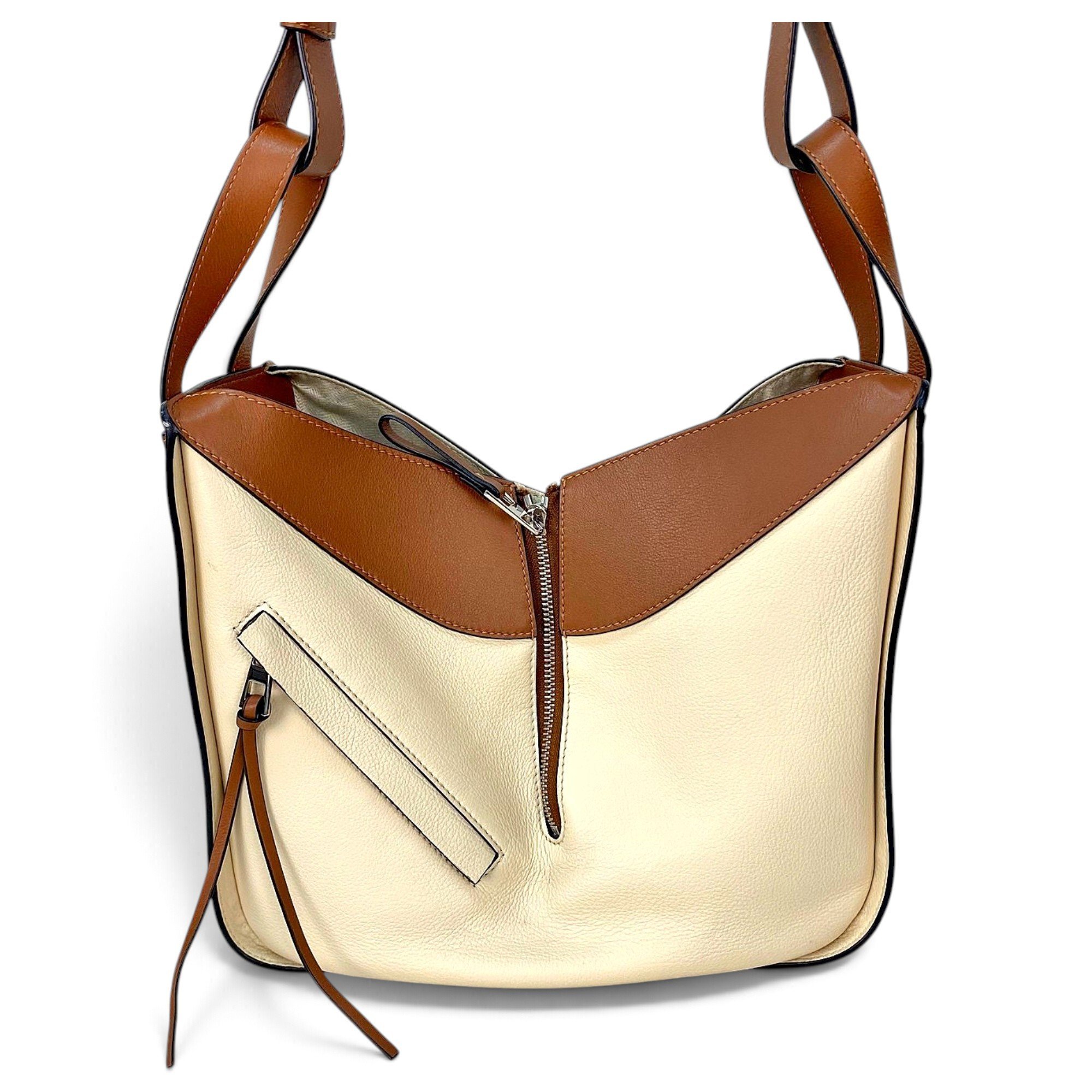 Hammock leather handbag