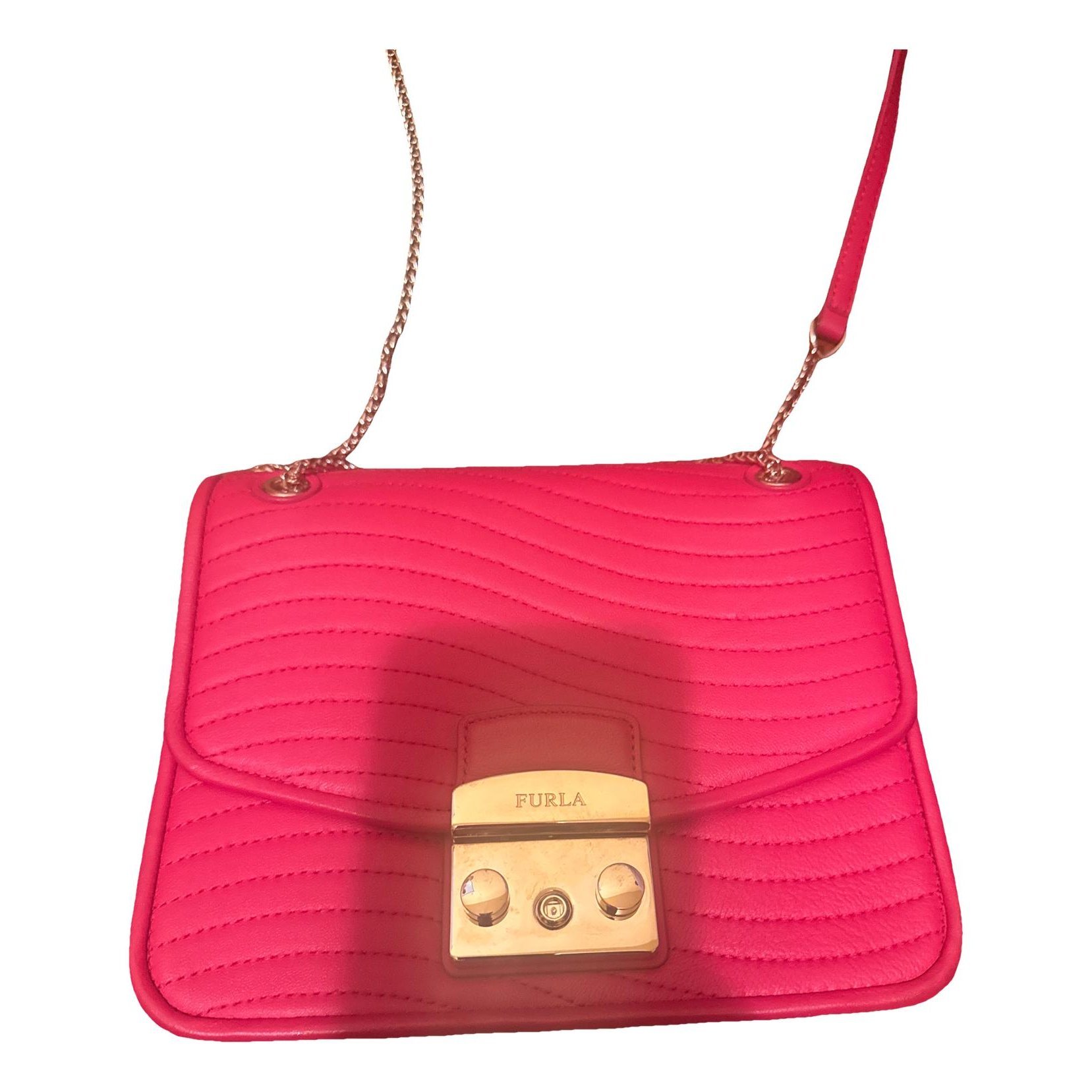 Metropolis leather clutch bag