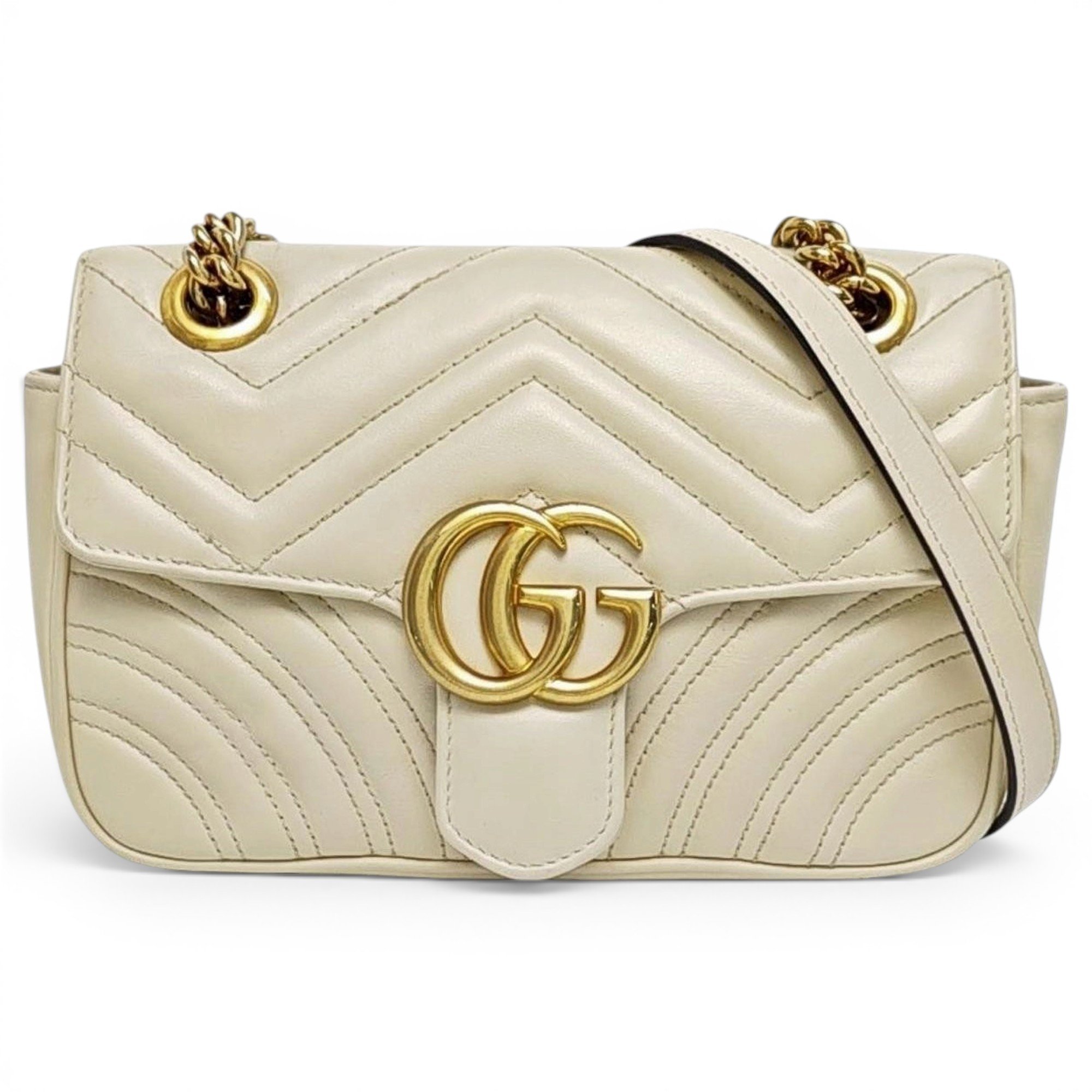 GG Marmont Flap leather handbag
