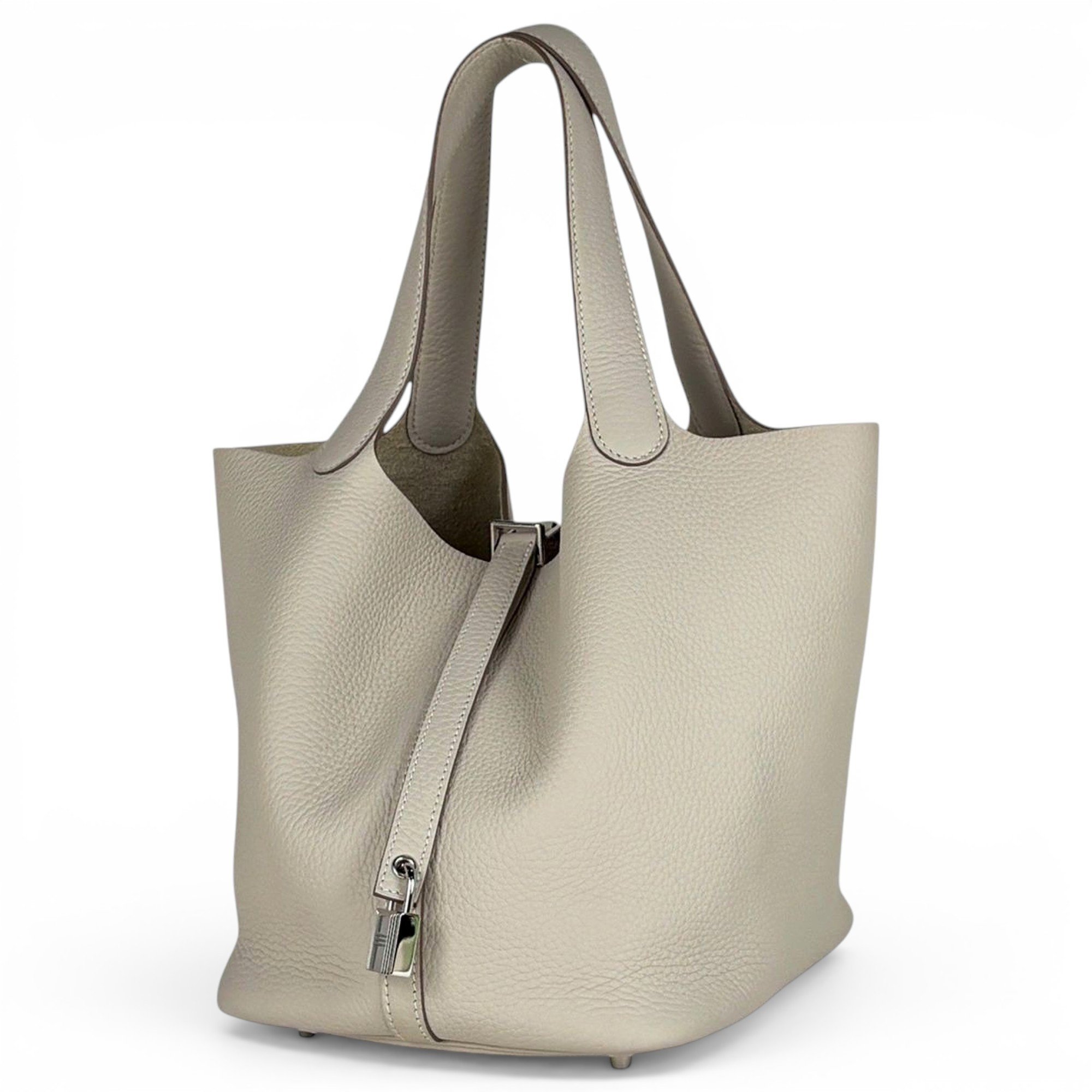 Picotin leather handbag