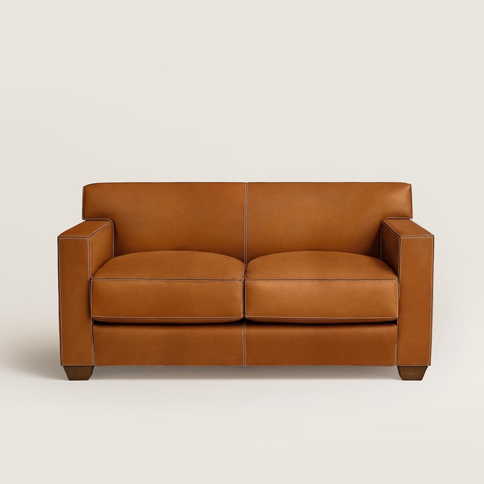 Fauve Reeditions J.-m. Frank Par Hermès Comfortable 2-seater Sofa