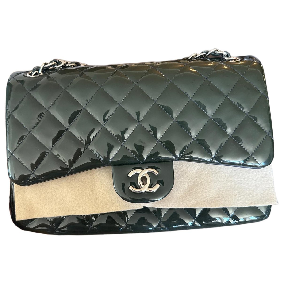 Timeless/Classique patent leather handbag