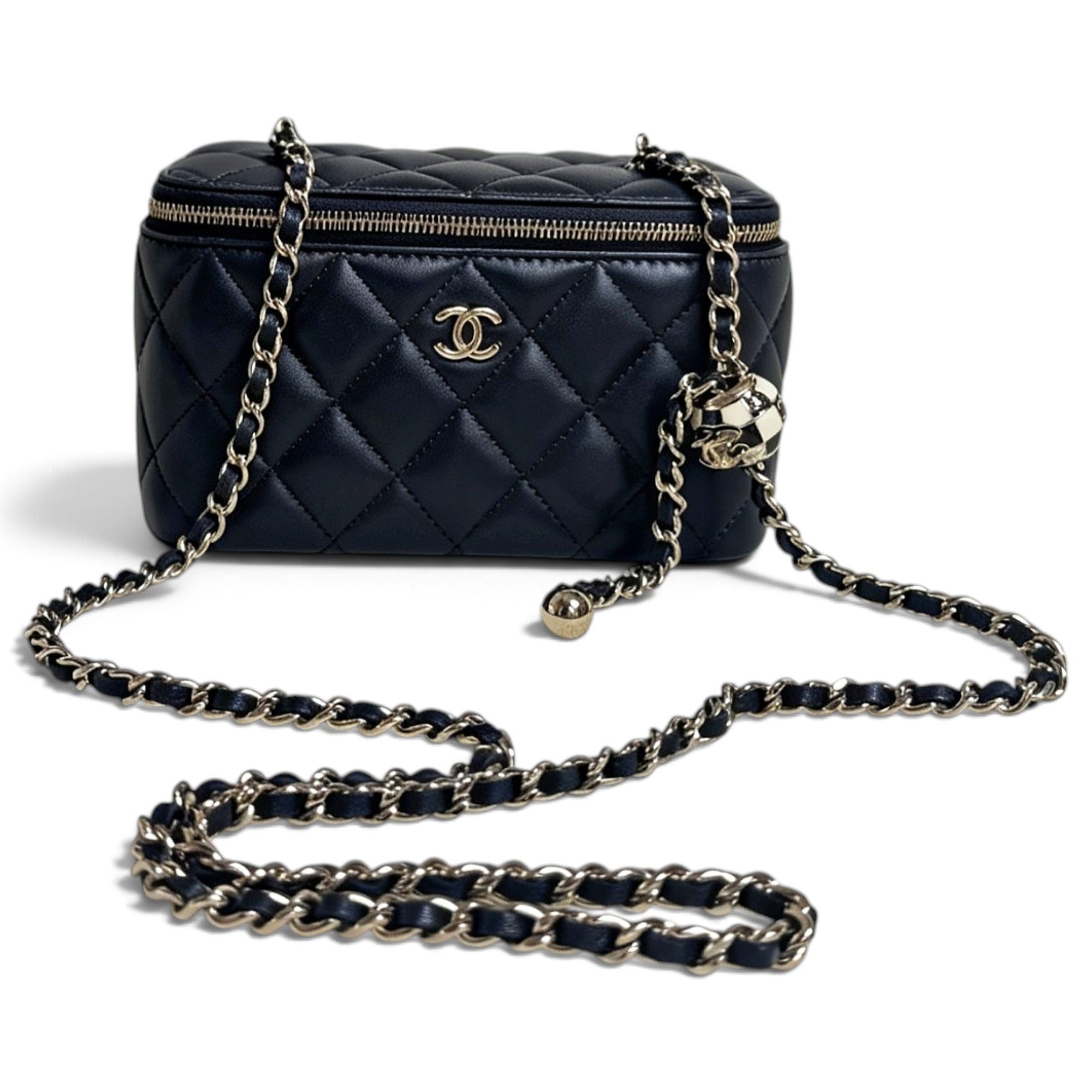 Trendy CC Vanity leather handbag