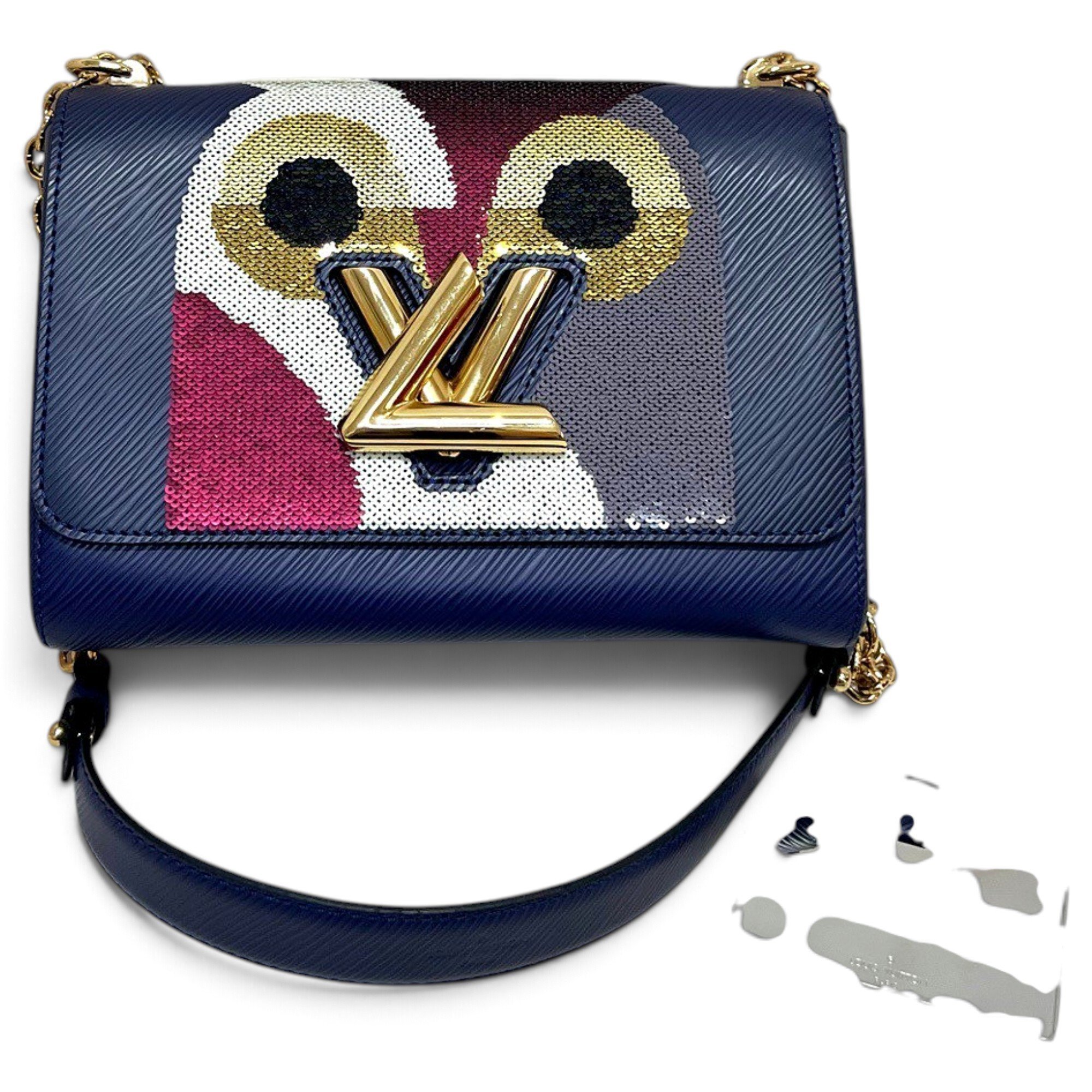 Twist leather handbag