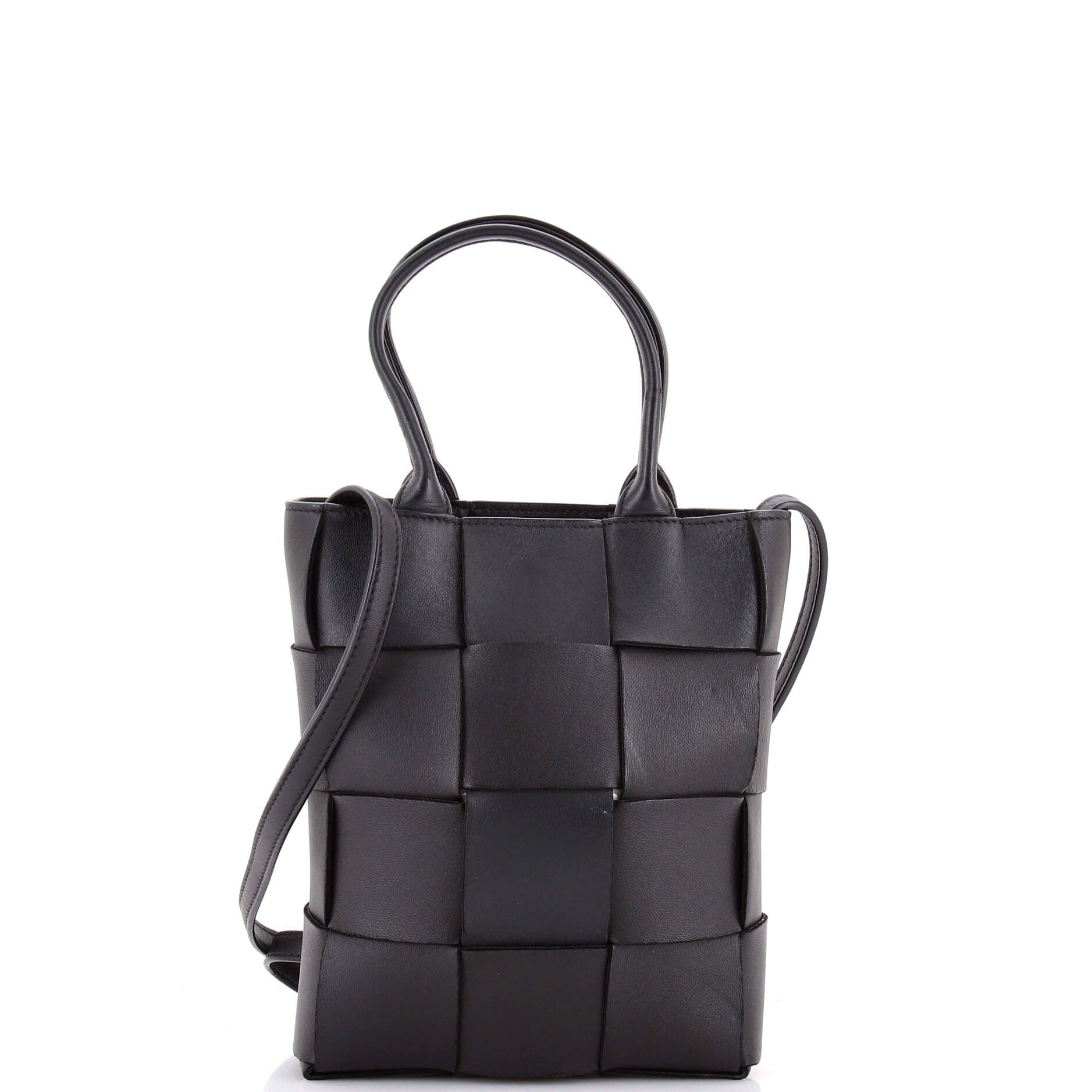 Bottega Veneta Cassette Convertible Tote Maxi Intrecciato Leather Mini