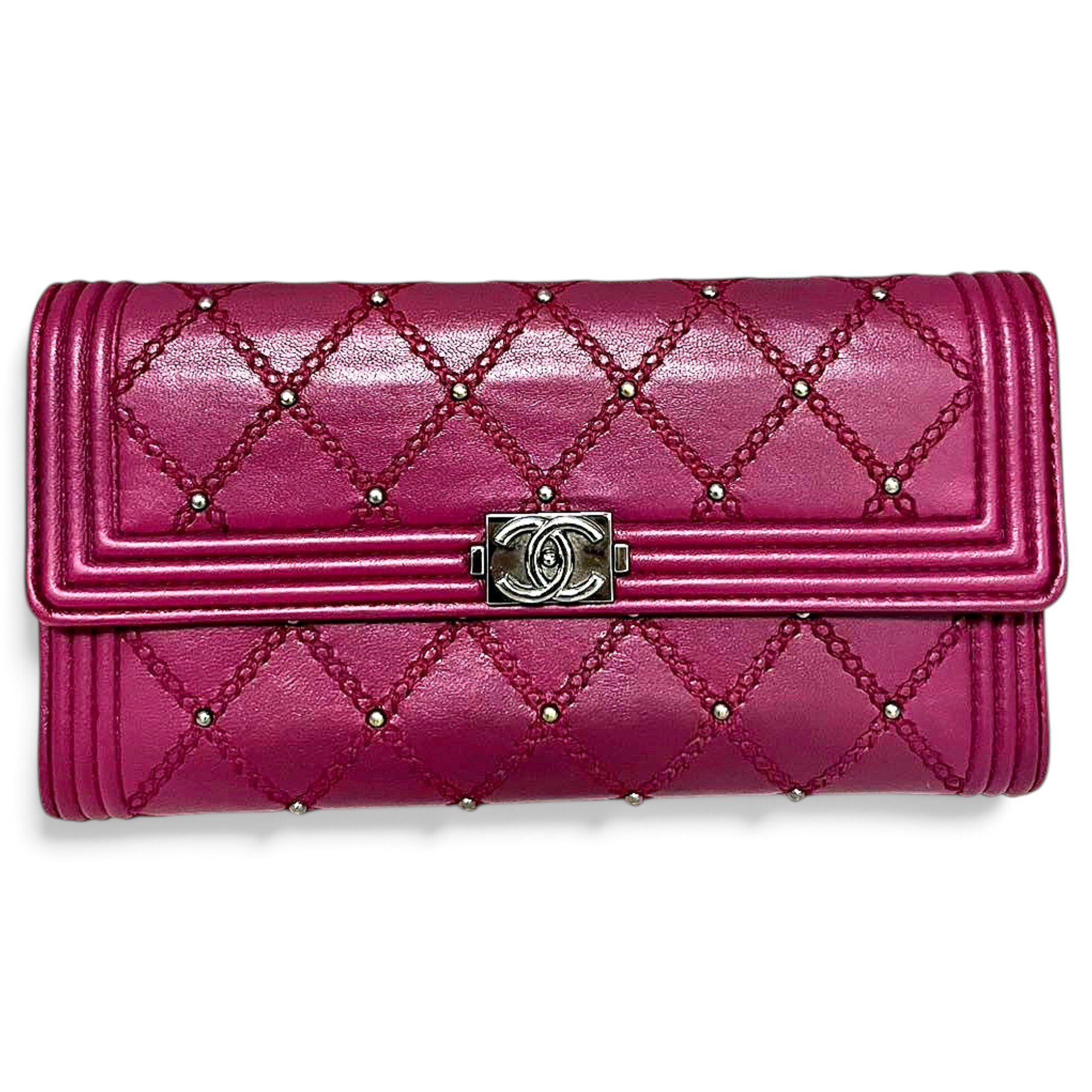 Leather clutch bag
